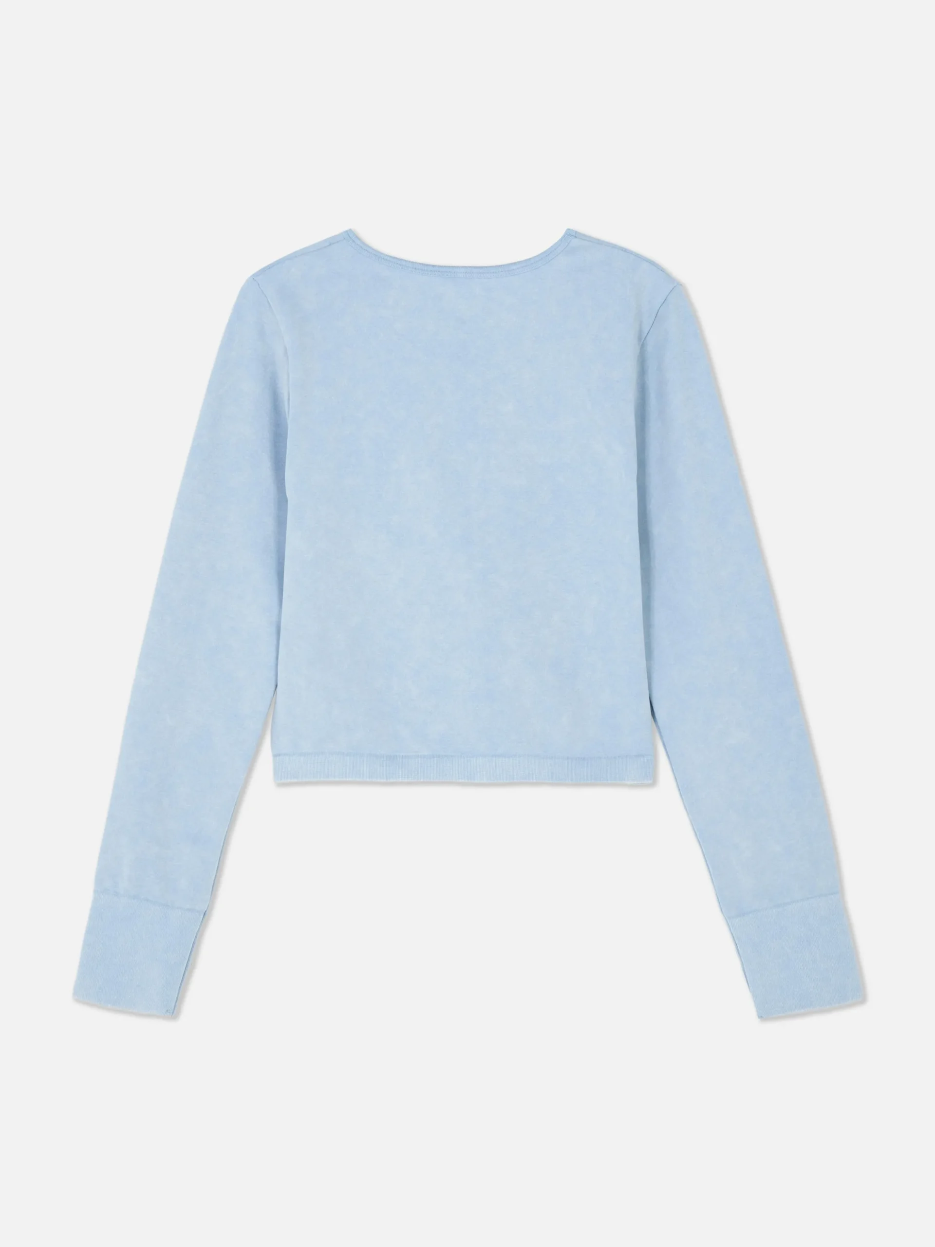 Acid Wash Long Sleeve Top