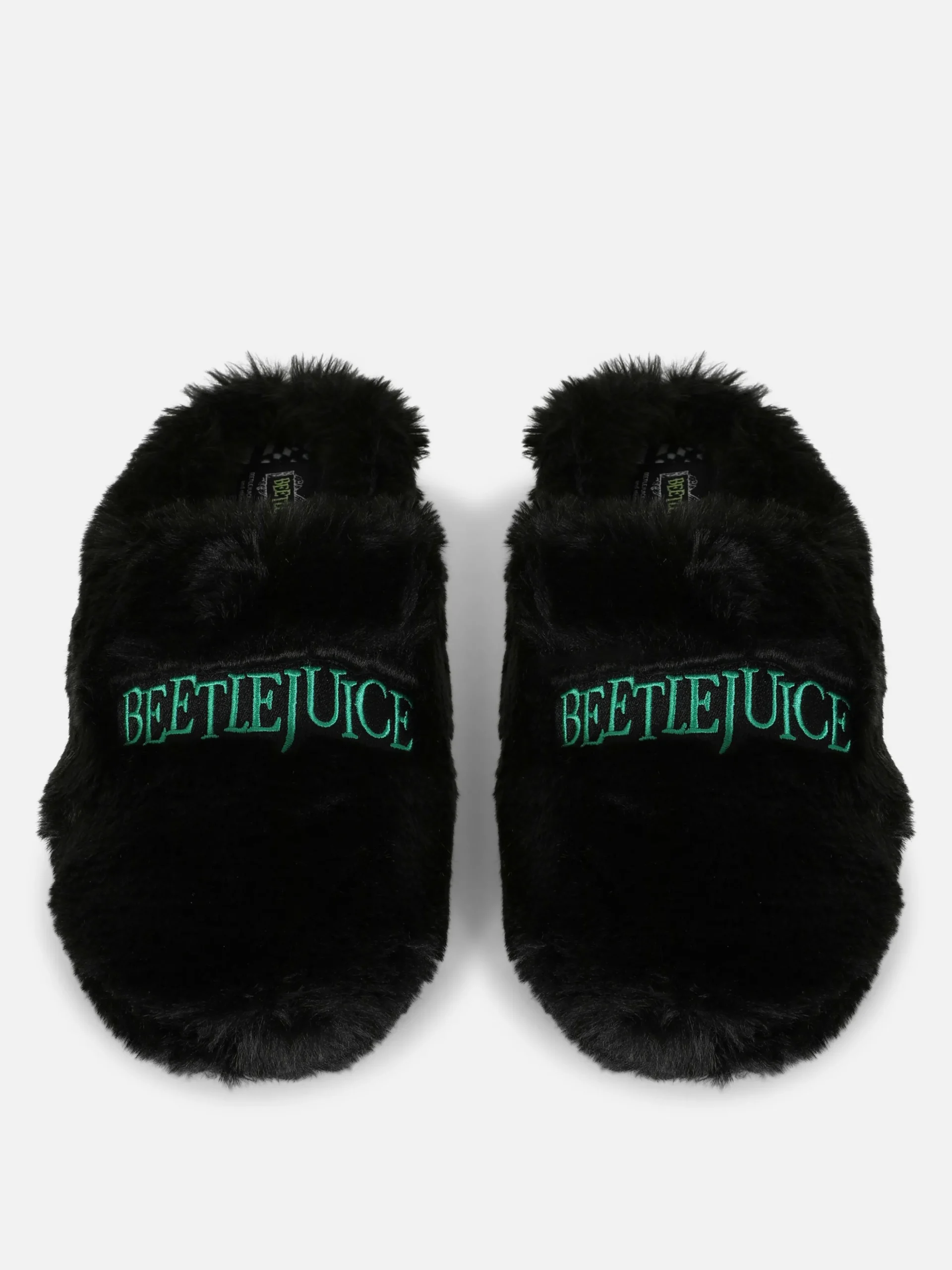 Beetlejuice Fluffy Mule Slippers