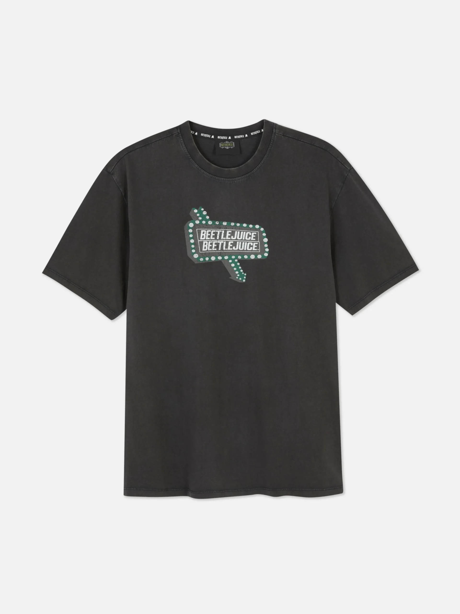Beetlejuice Washed Effect T-Shirt