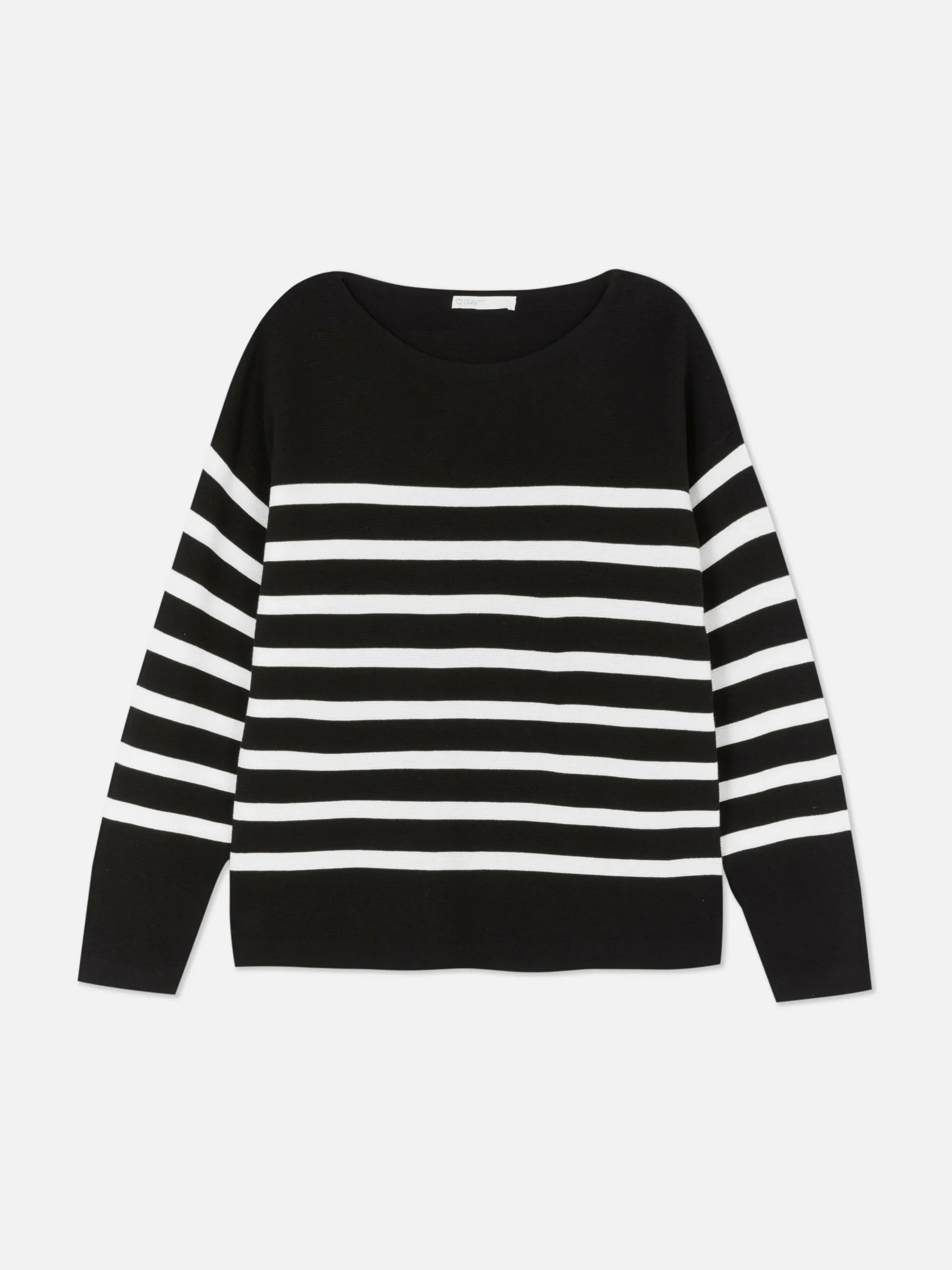 Boat Neck Long Sleeve Sweater
