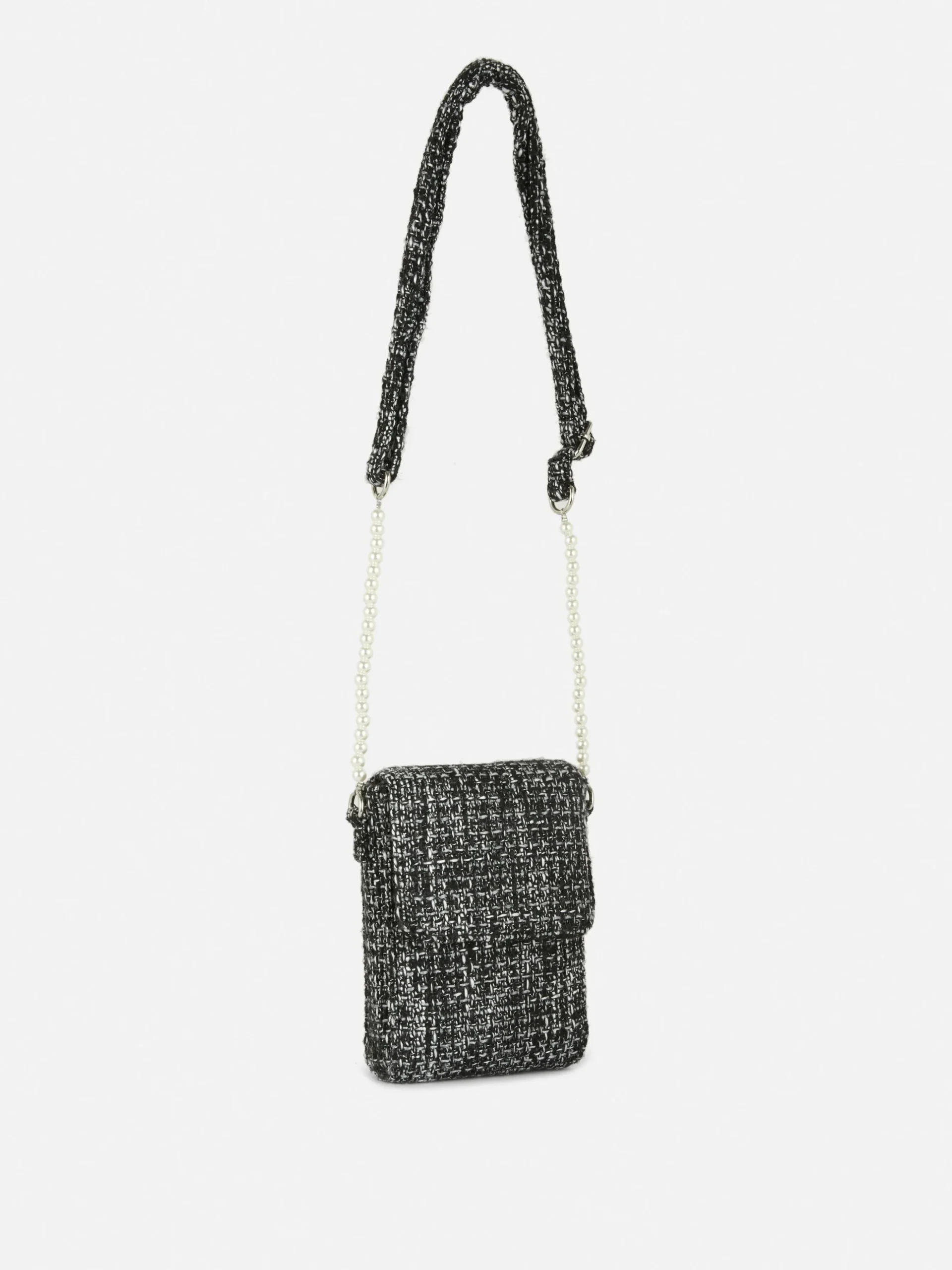 Bouclé Crossbody Phone Holder