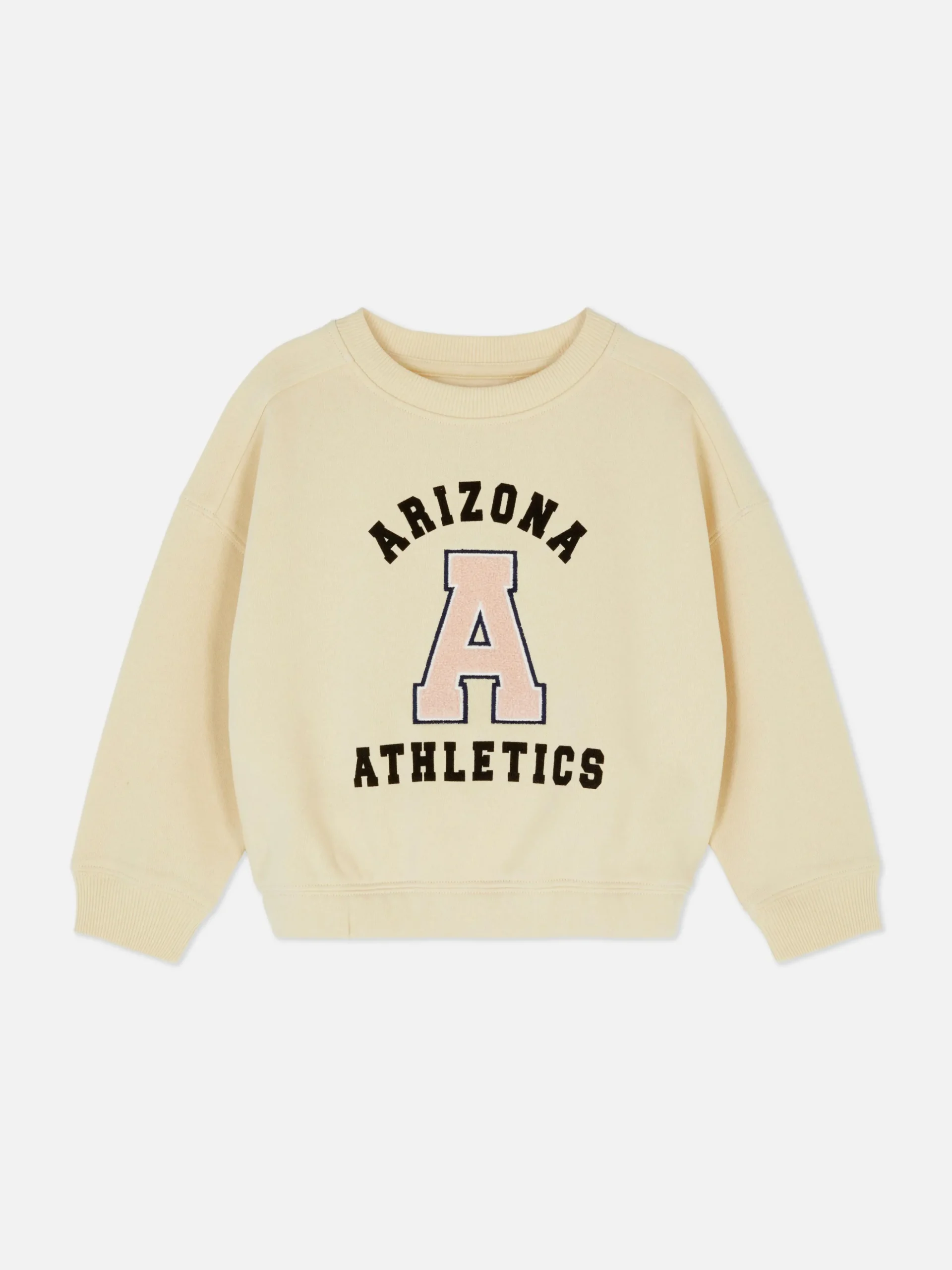 Bouclé Letter Collegiate Sweatshirt