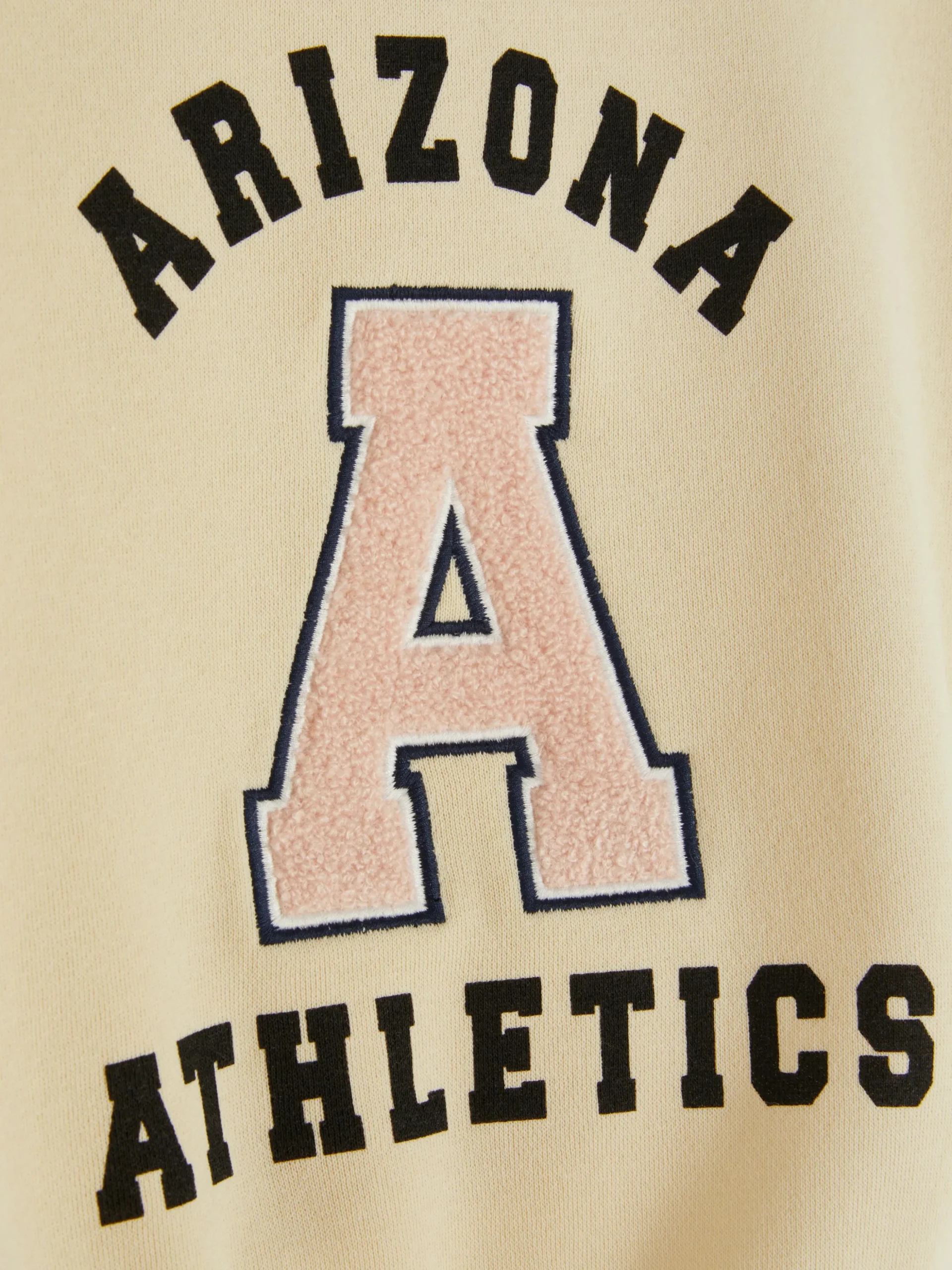 Bouclé Letter Collegiate Sweatshirt
