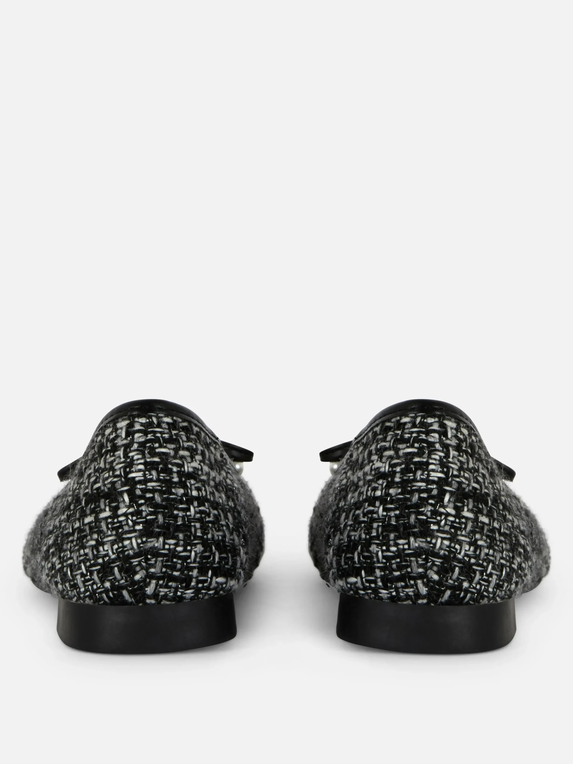 Boucle Contrast Toe Cap Ballet Flats