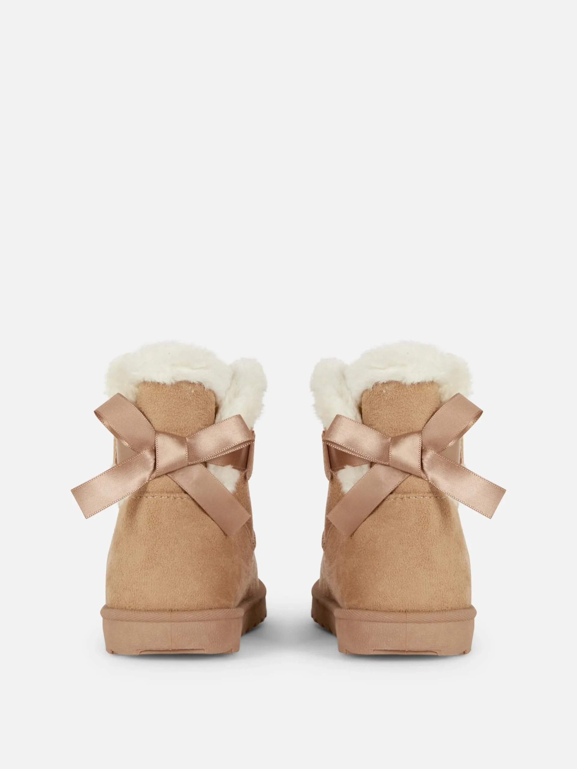 Bow Faux Fur Boots