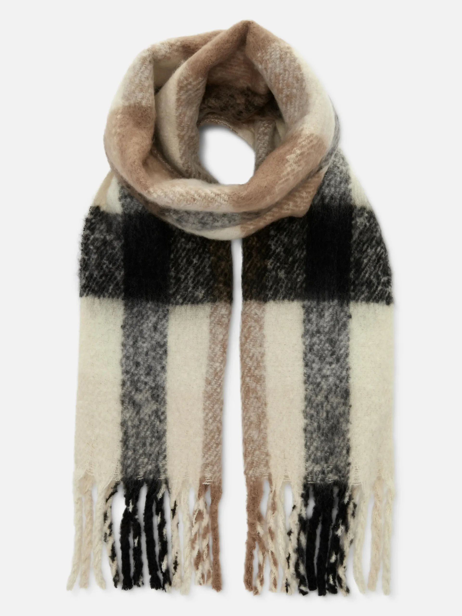 Brushed Tassel Scarf