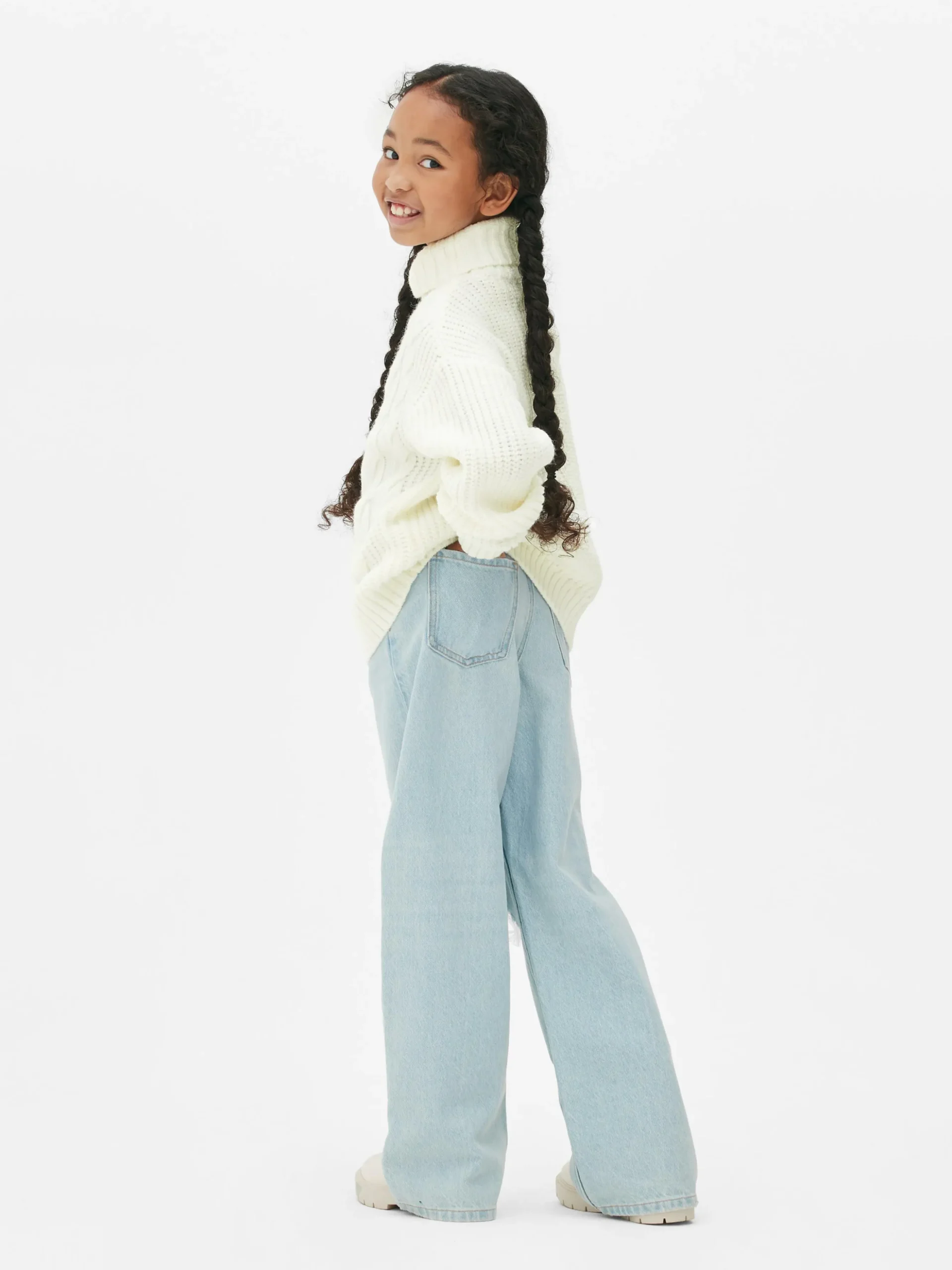 Cable Knit Roll Neck