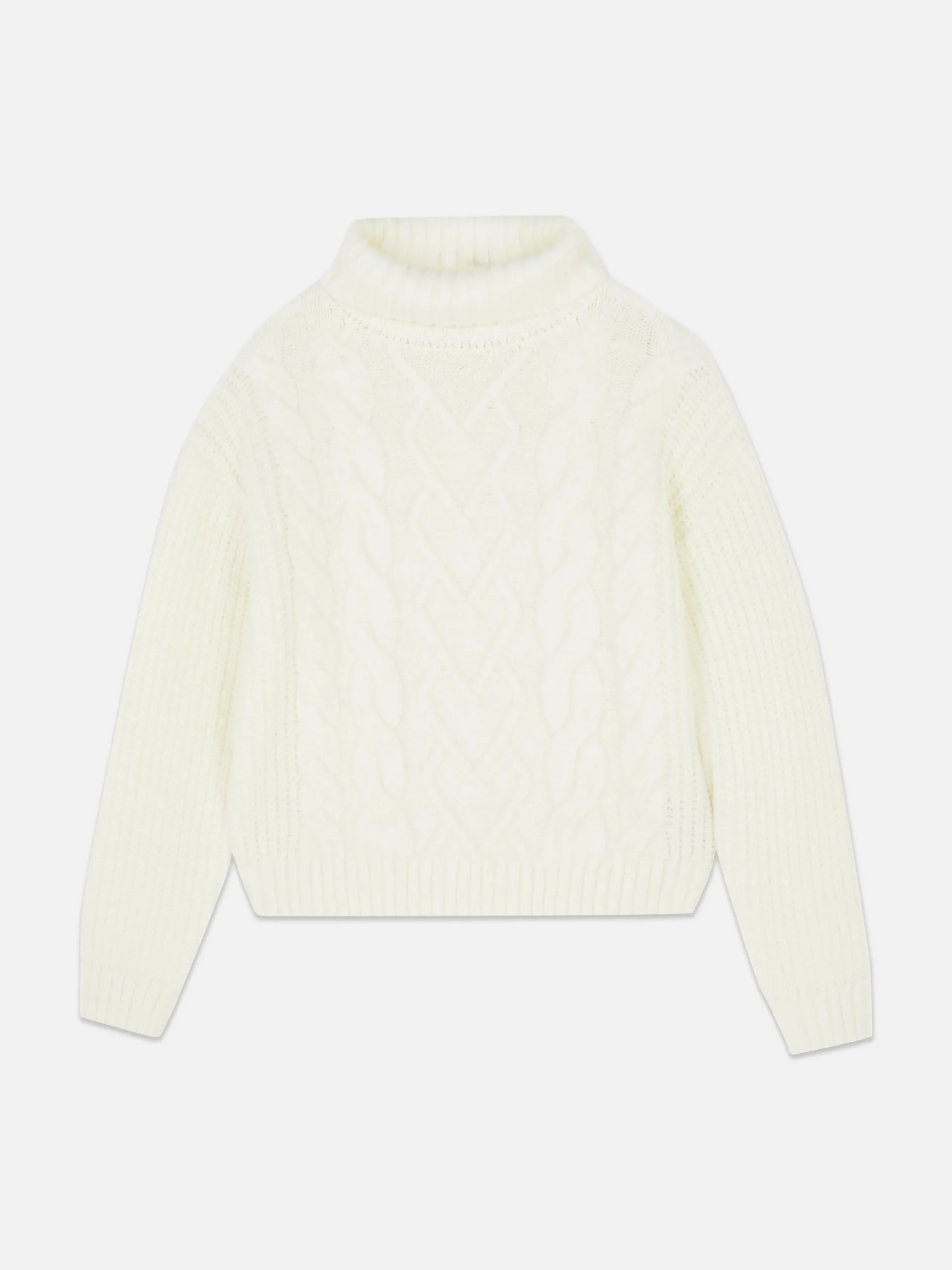 Cable Knit Roll Neck