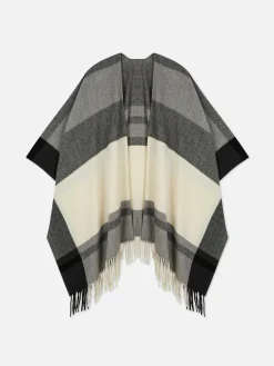 Check Design Cape Scarf