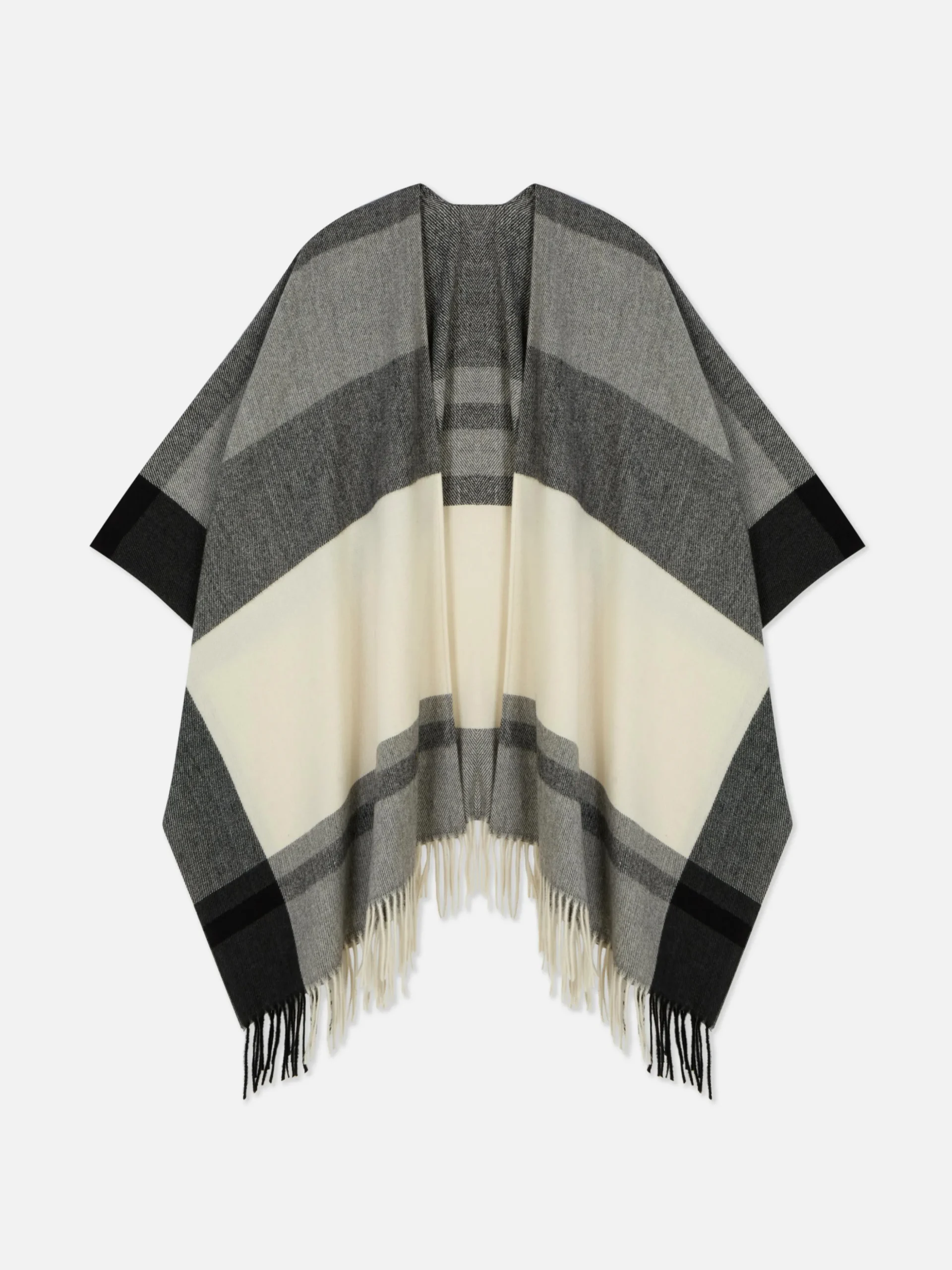 Check Design Cape Scarf