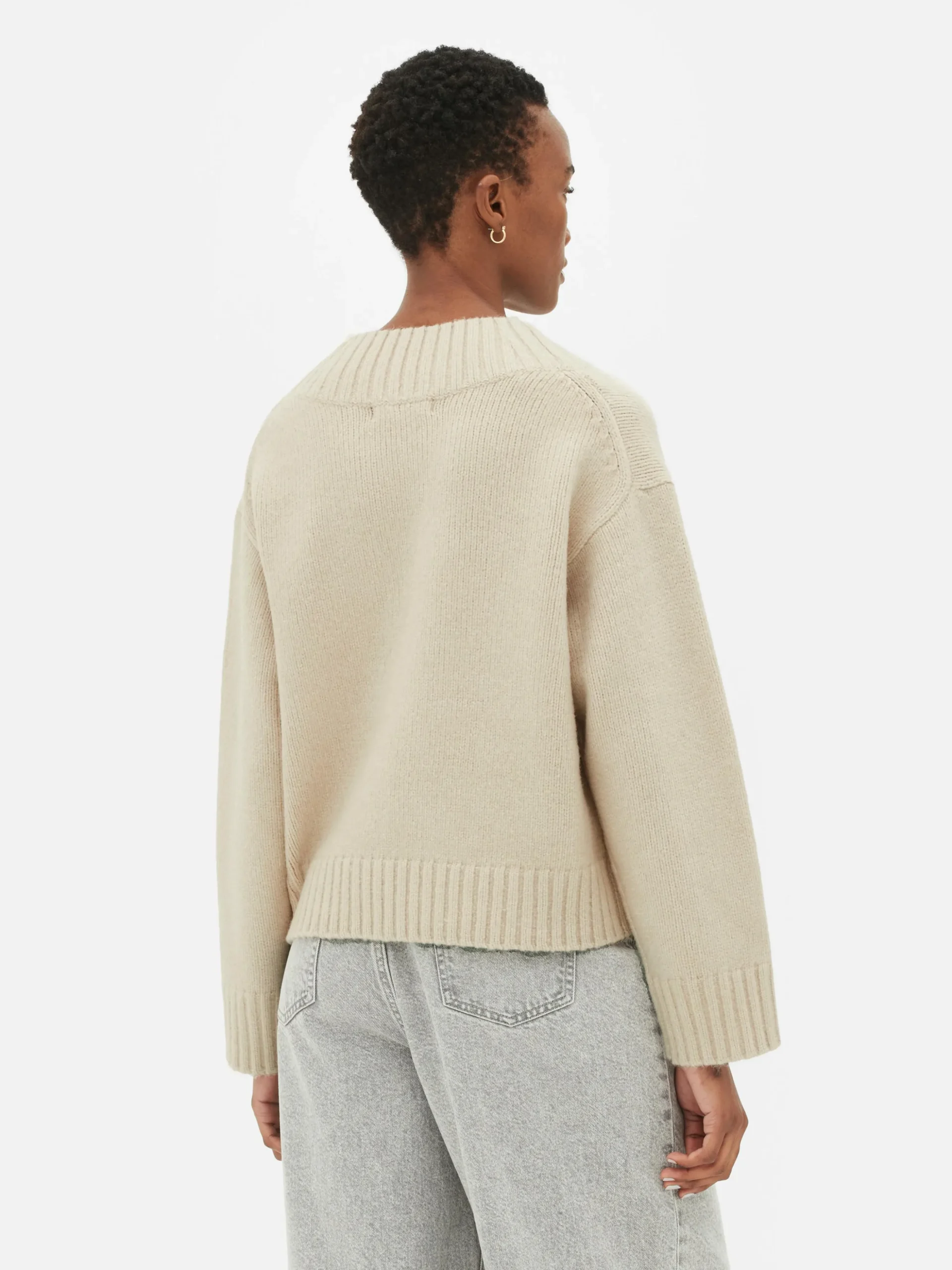 Chunky V-Neck Sweater