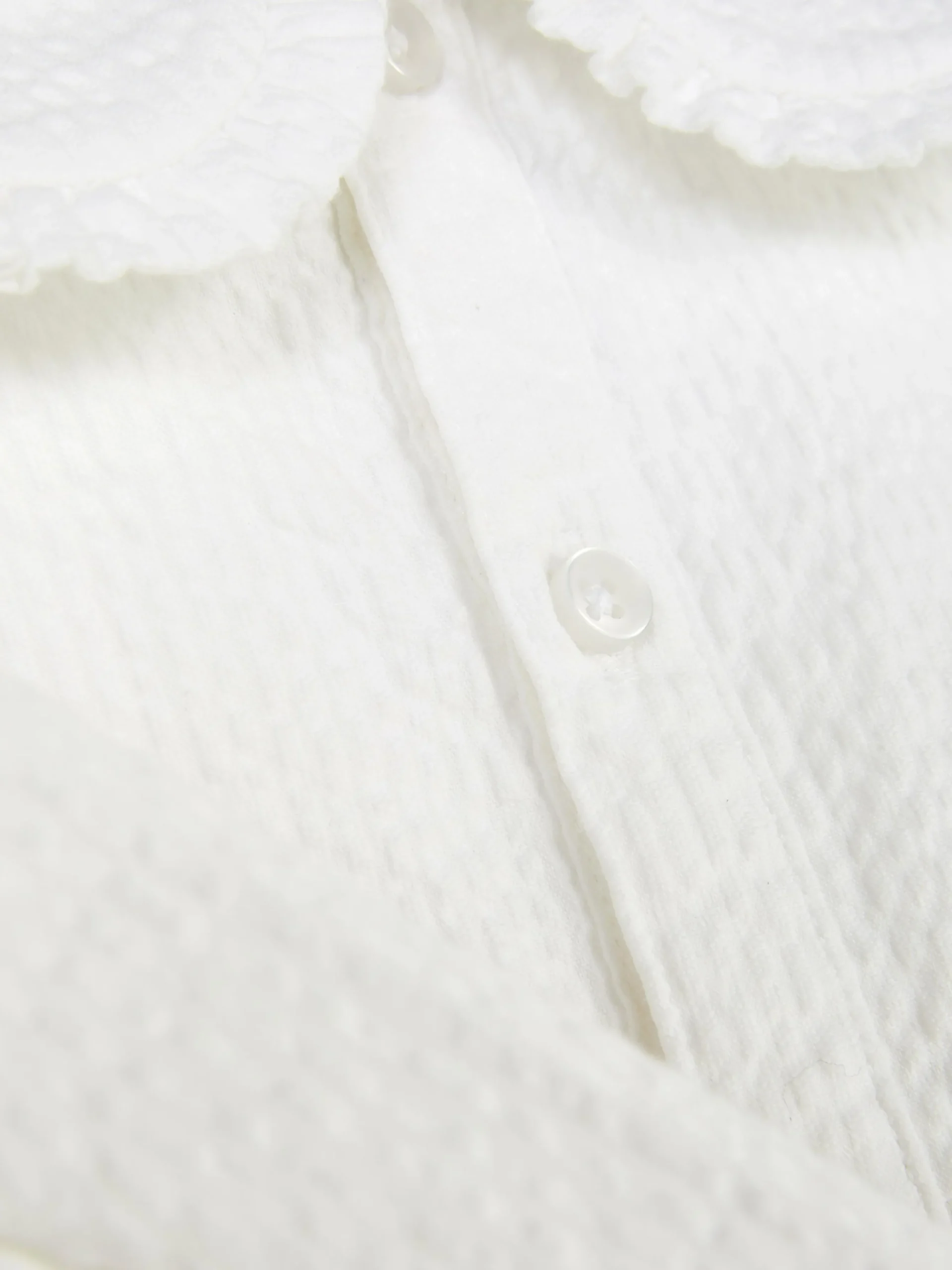 Collared Shirred Blouse