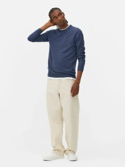 Crew Neck Fine Knit Sweater