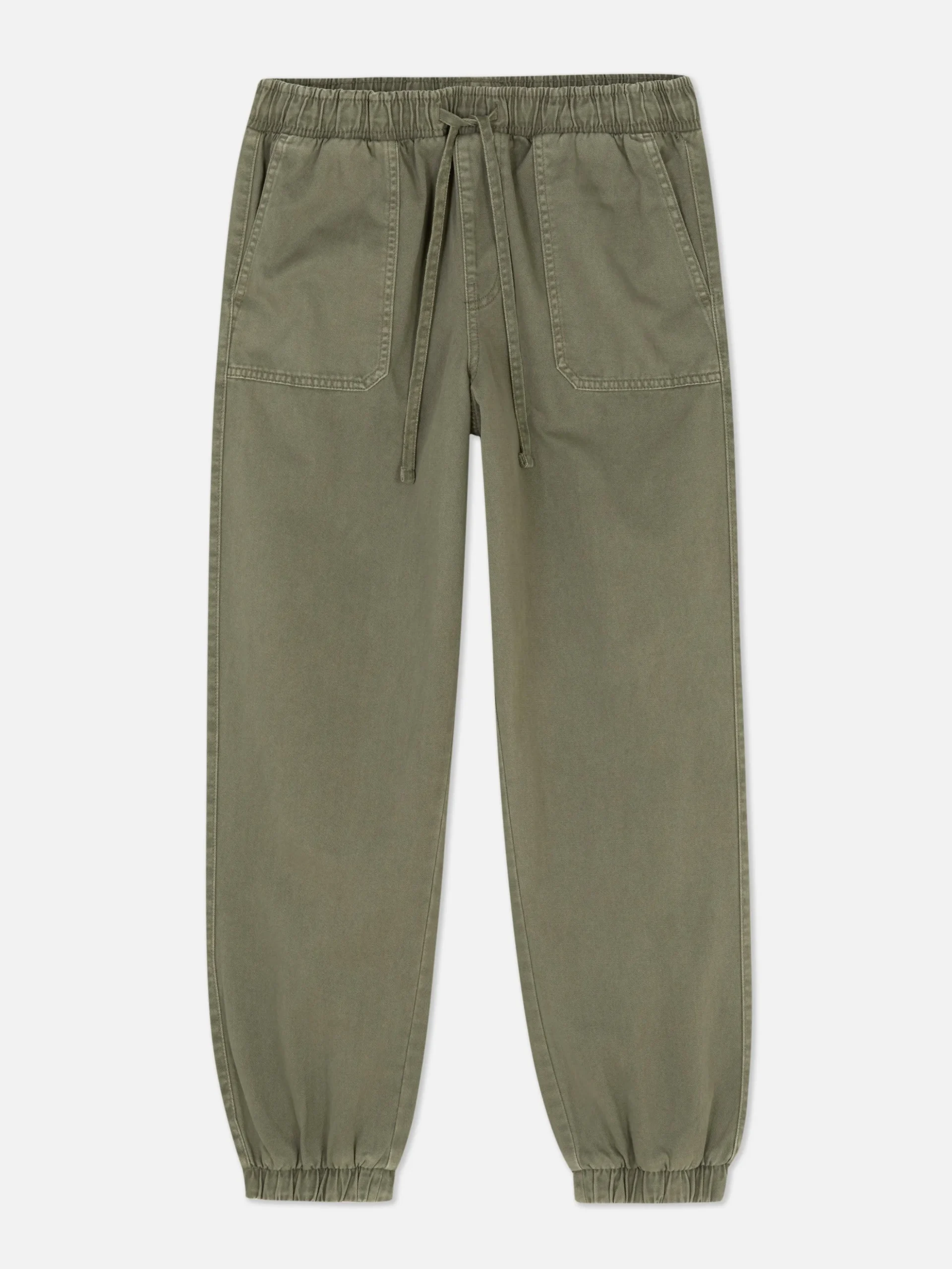 Denim Drawstring Joggers