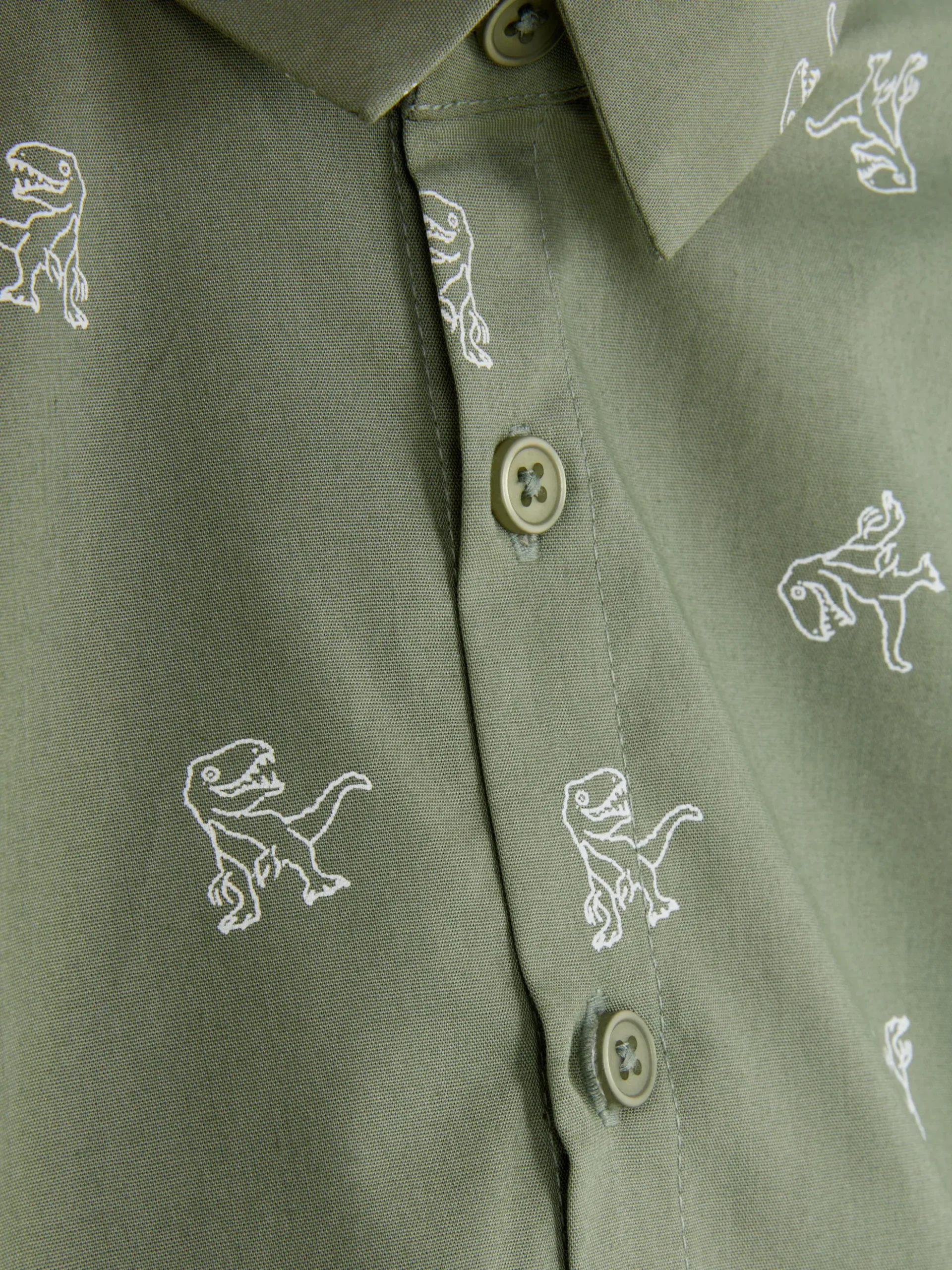 Dinosaur Button-Up Shirt