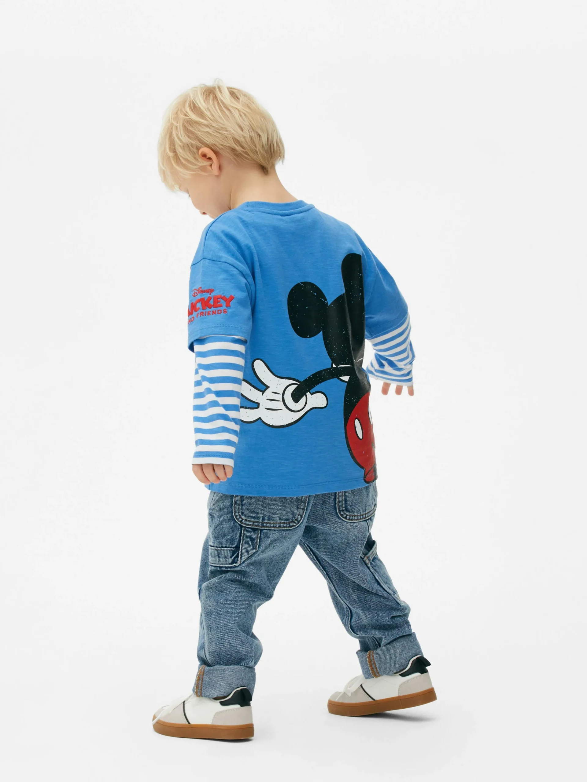 Disney’s Mickey Mouse Printed Slubbed T-Shirt