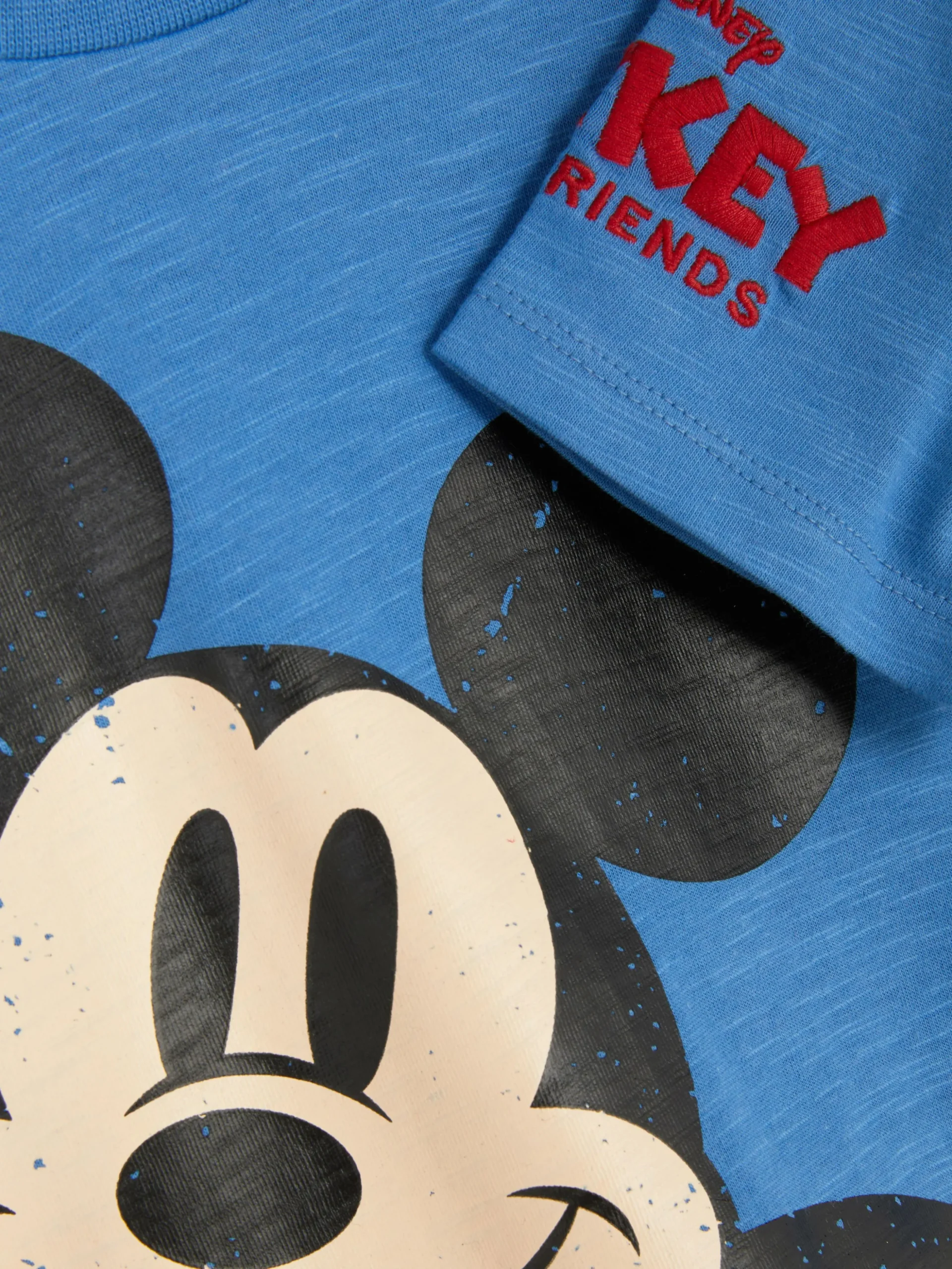 Disney’s Mickey Mouse Printed Slubbed T-Shirt
