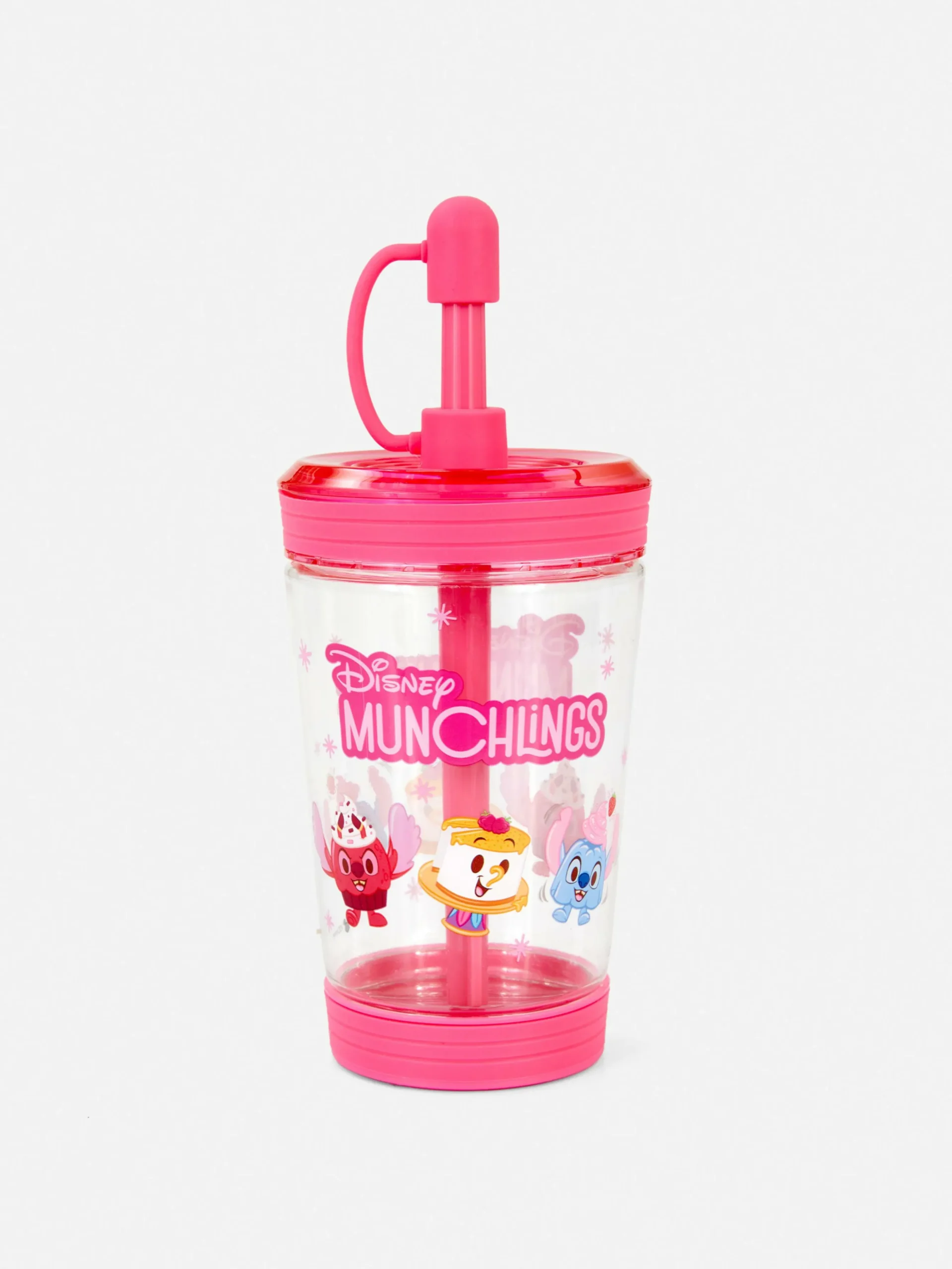 Disney's Munchlings Clear Cup And Straw