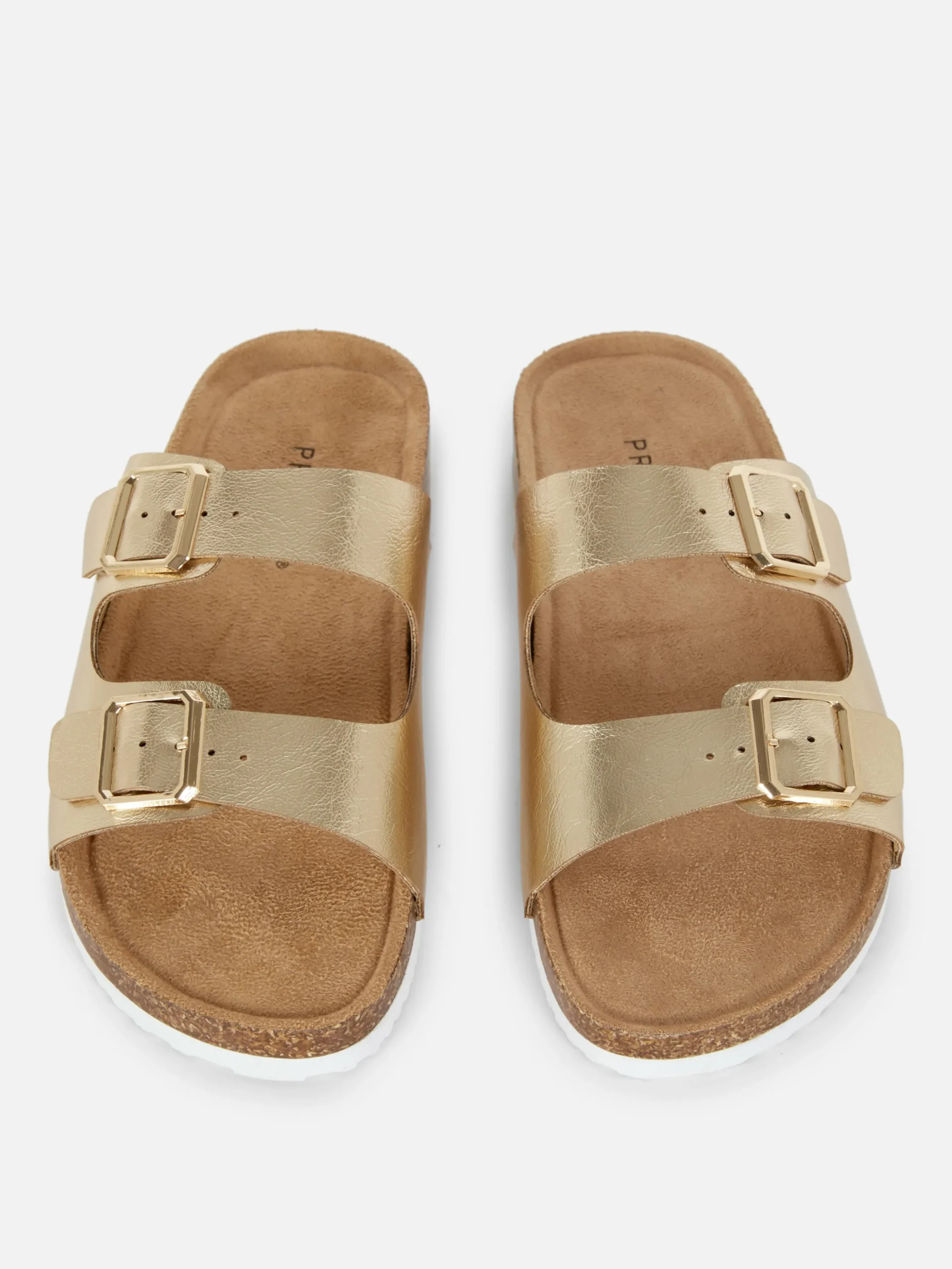 Double Strap Footbed Sandals