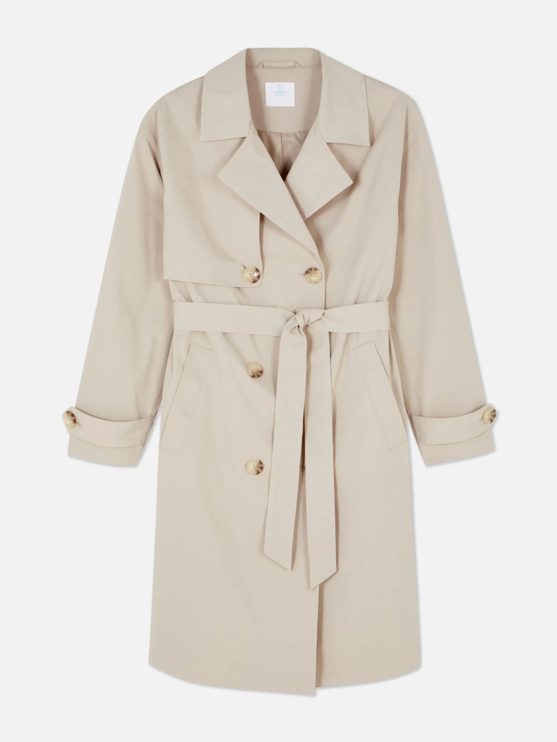 Double-Breasted Belted Trench