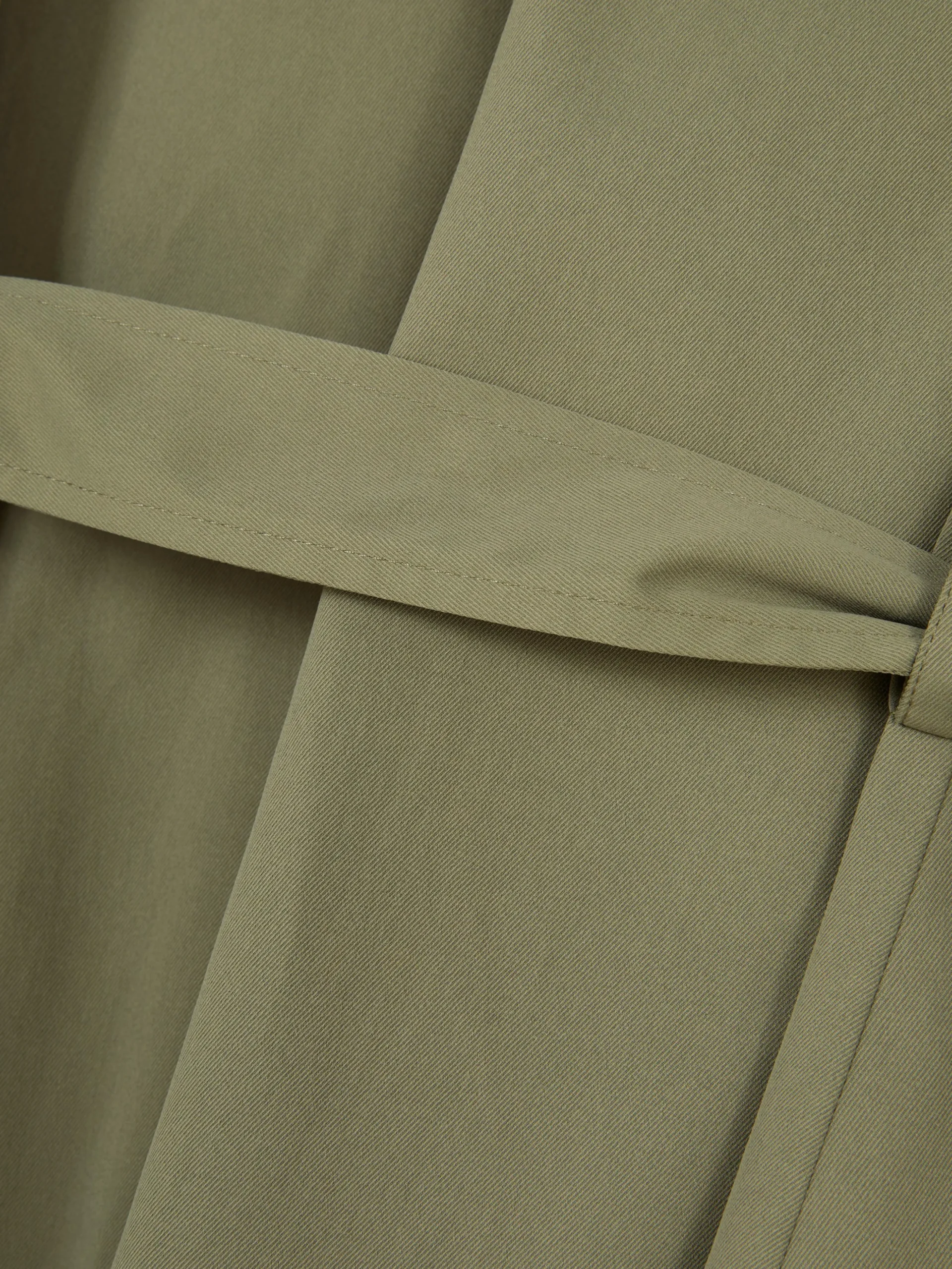 Double-Breasted Belted Trench
