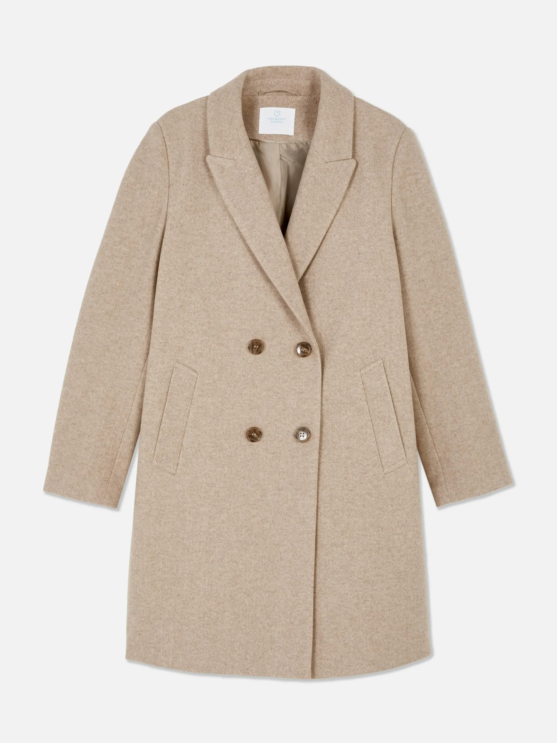 Double-Breasted Twill Coat