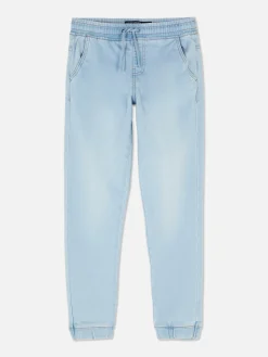 Drawstring Denim Joggers