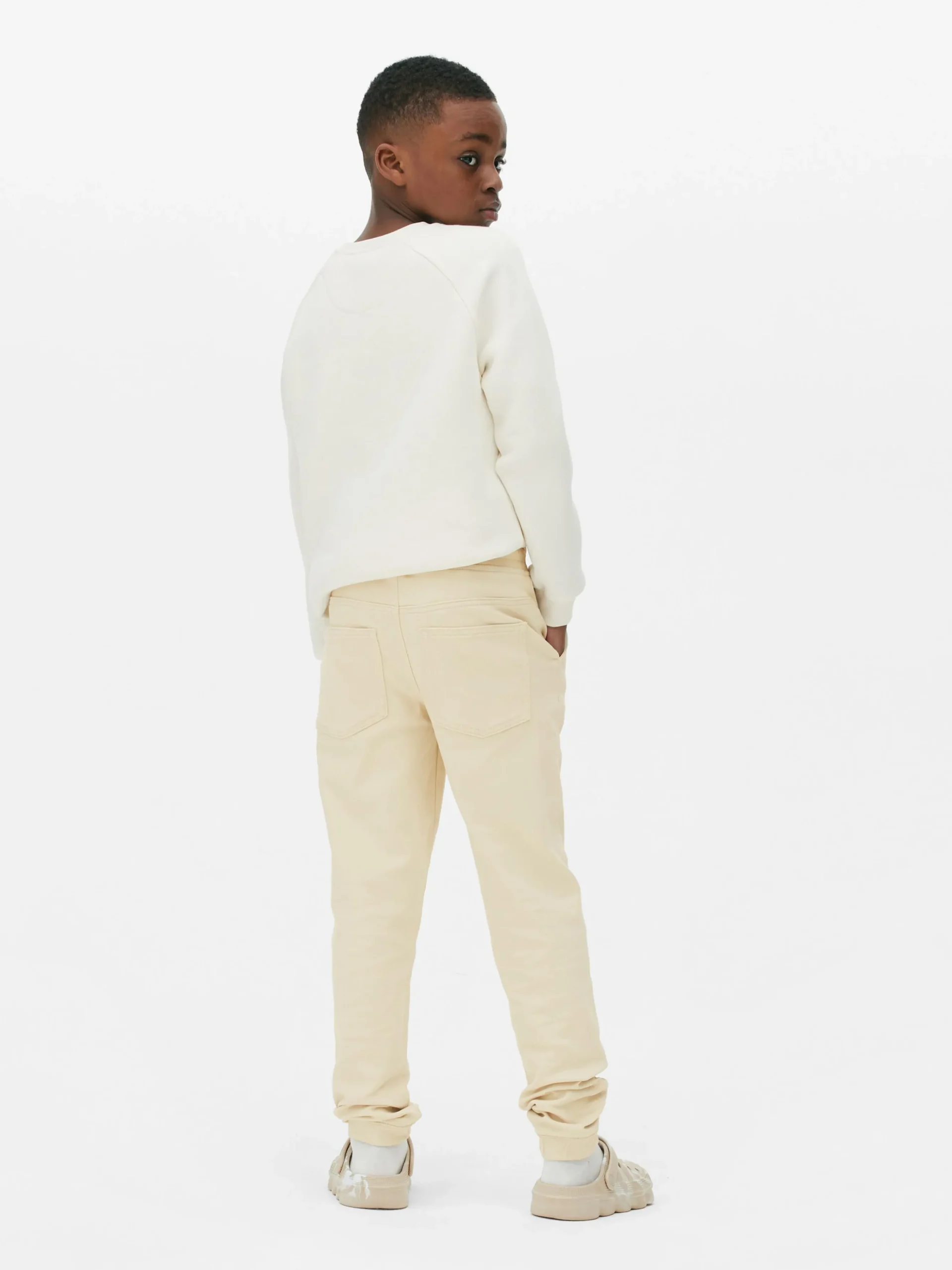 Drawstring Denim Joggers