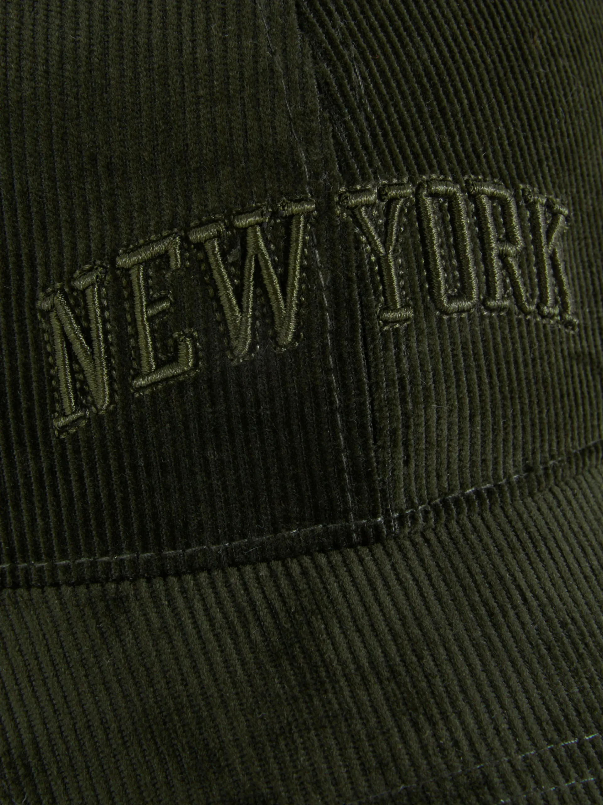 Embroidered Corduroy Baseball Cap