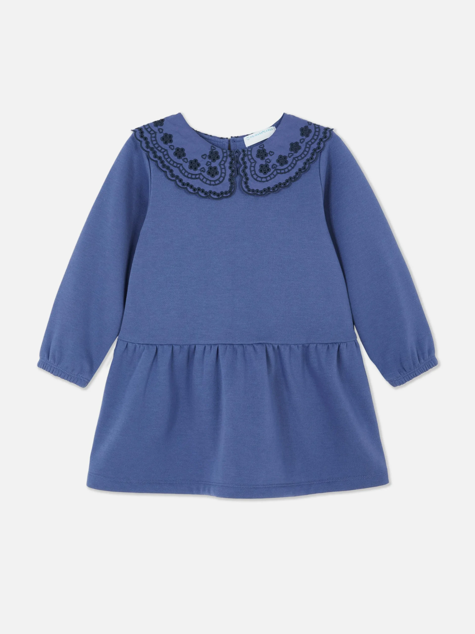 Eyelet Sweatshirt Dress