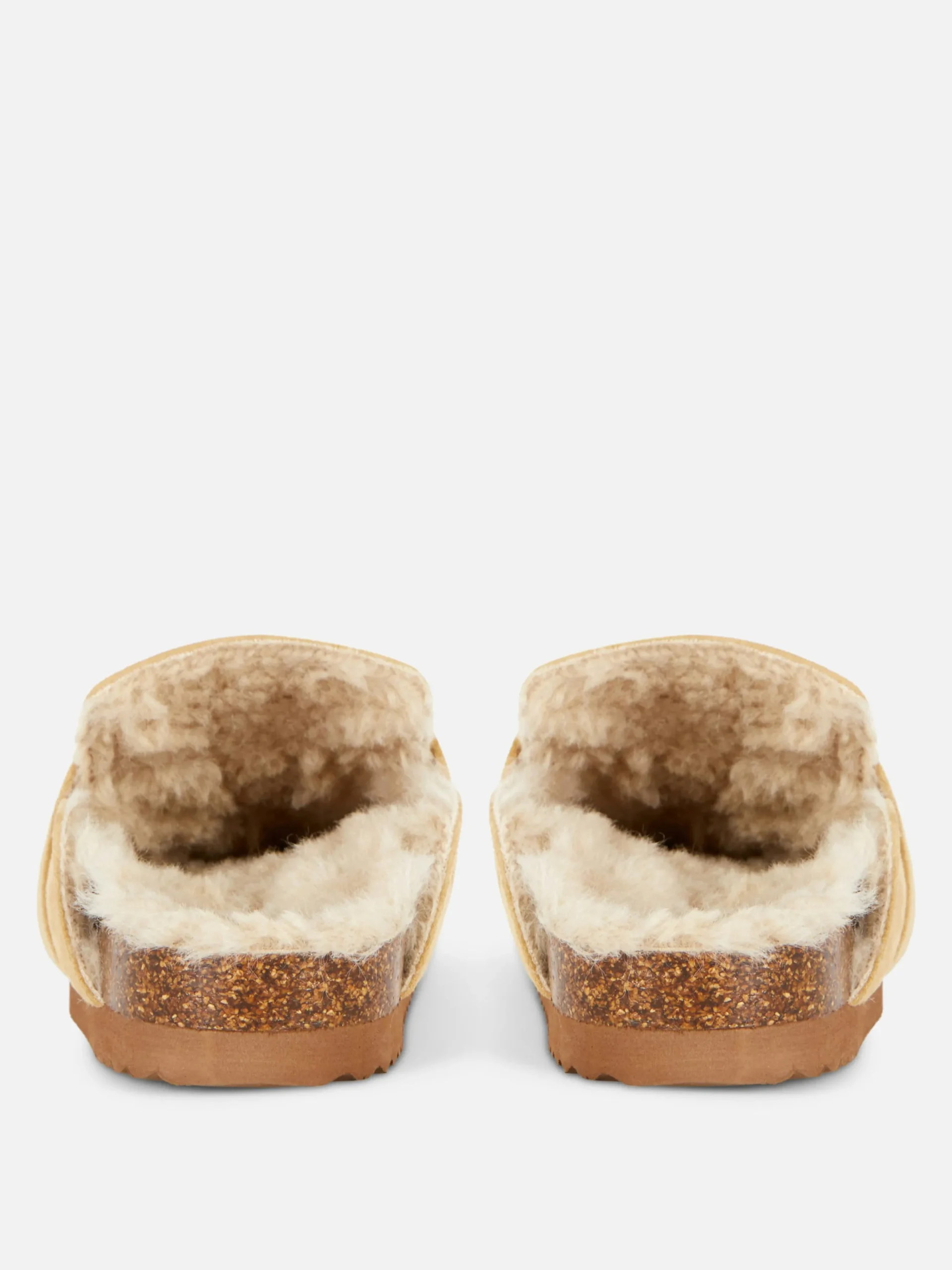 Faux Fur Lined Loafer Slippers