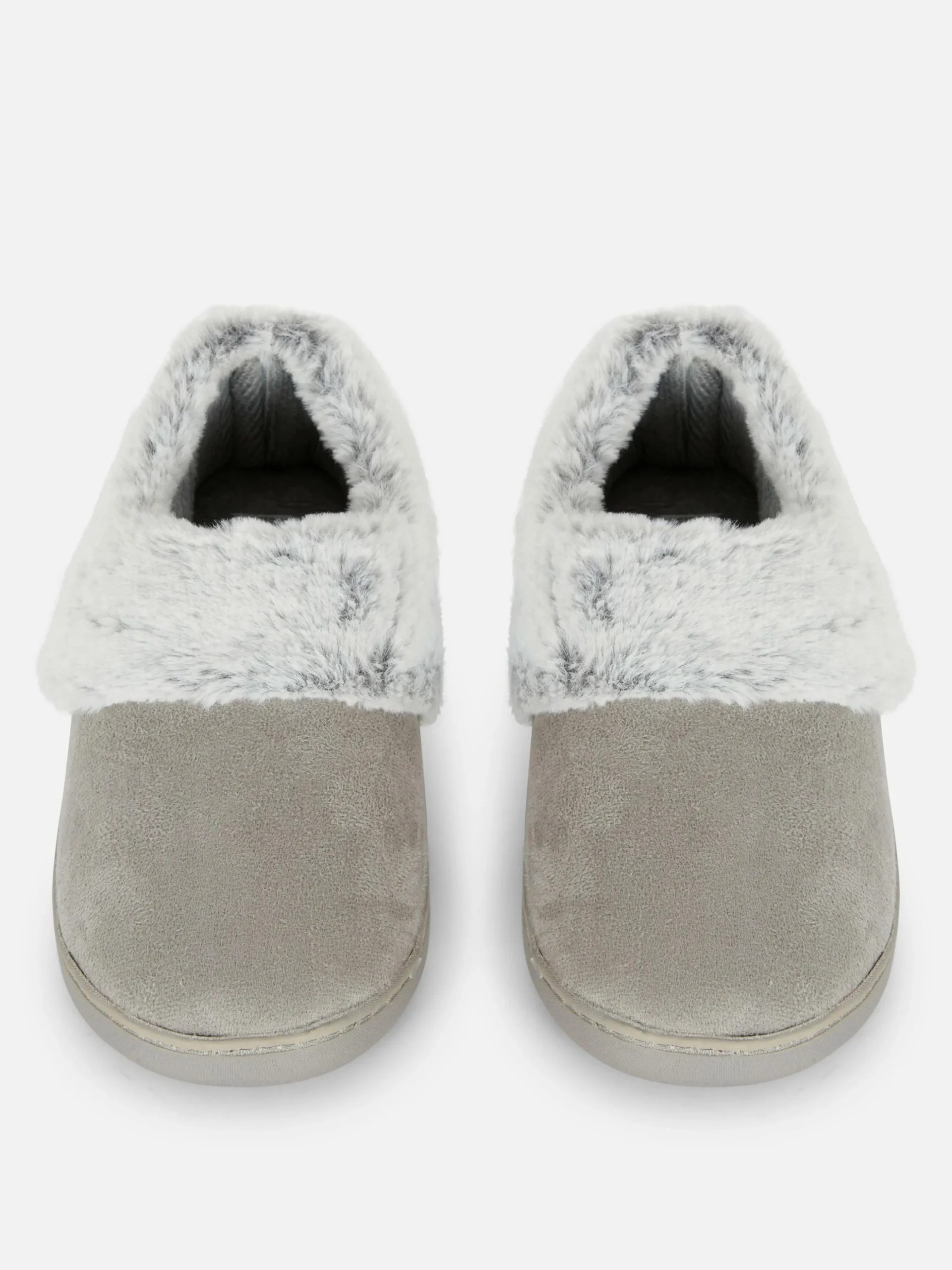 Faux Fur Lined Moccasin Slippers