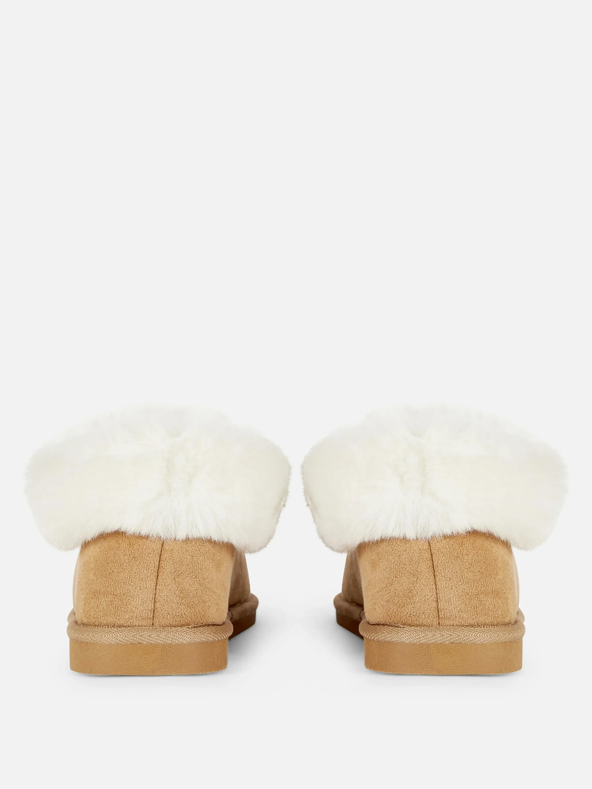 Faux Fur Lined Moccasin Slippers