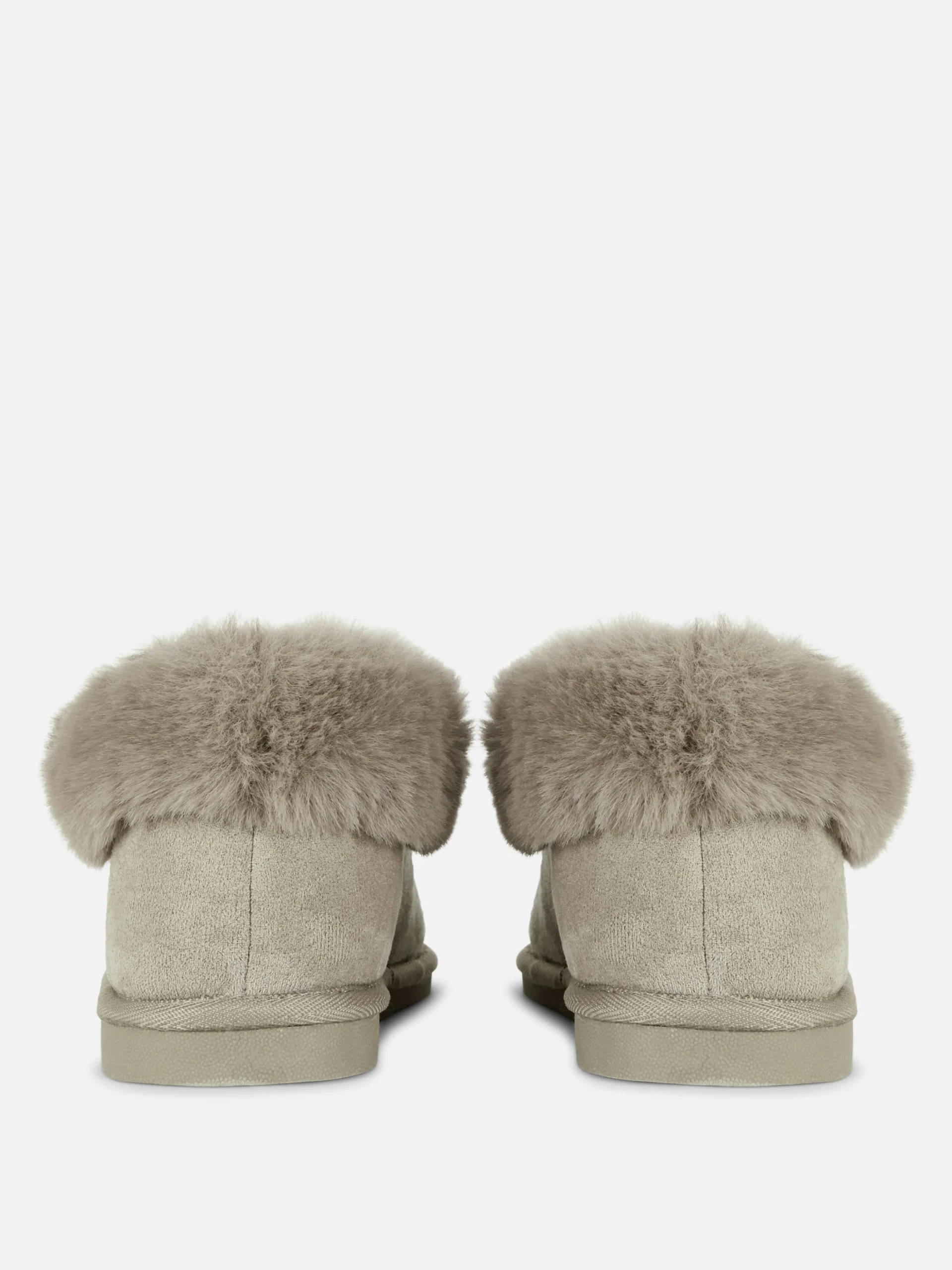 Faux Fur Lined Moccasin Slippers