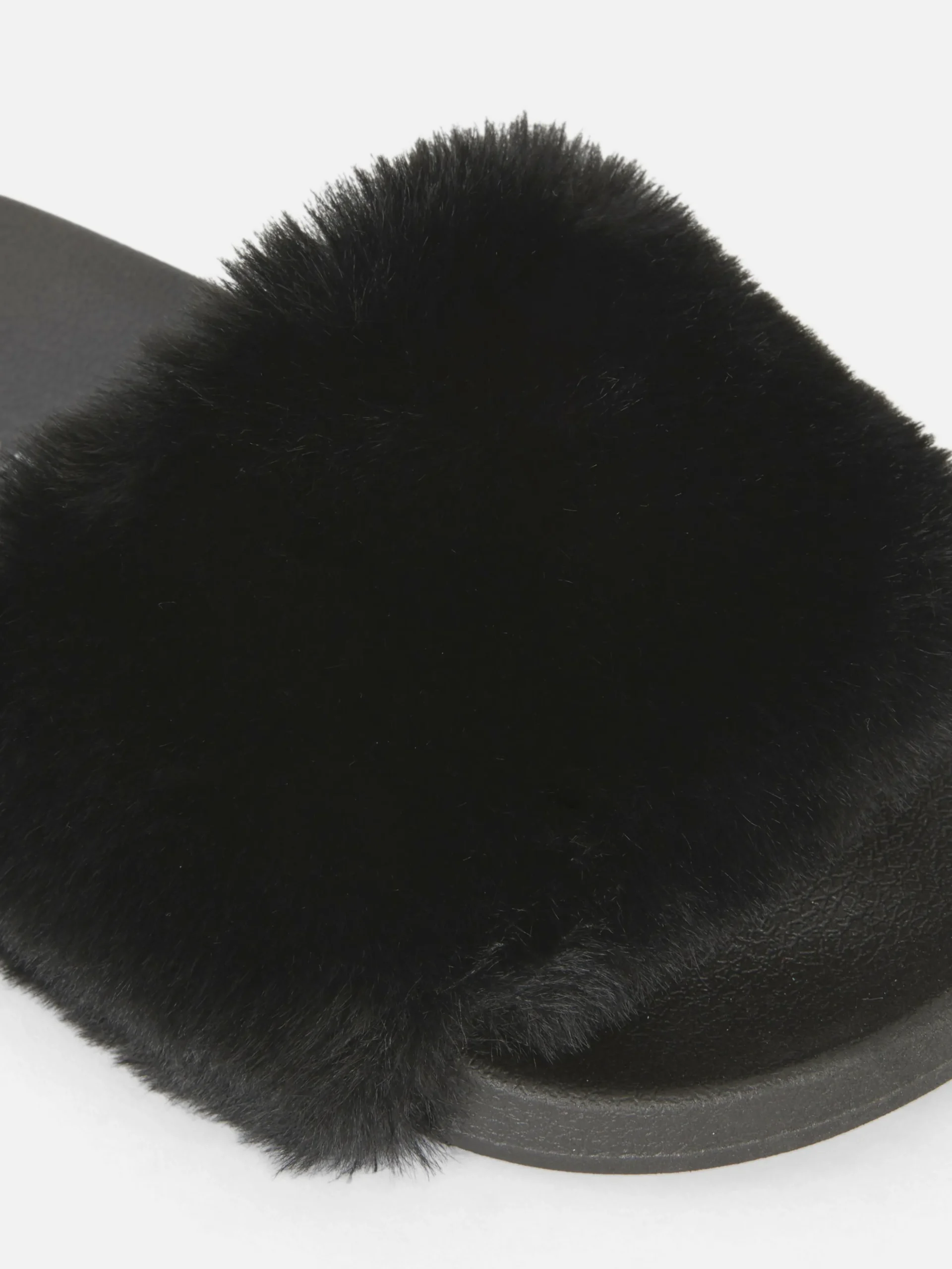 Faux Fur Slides
