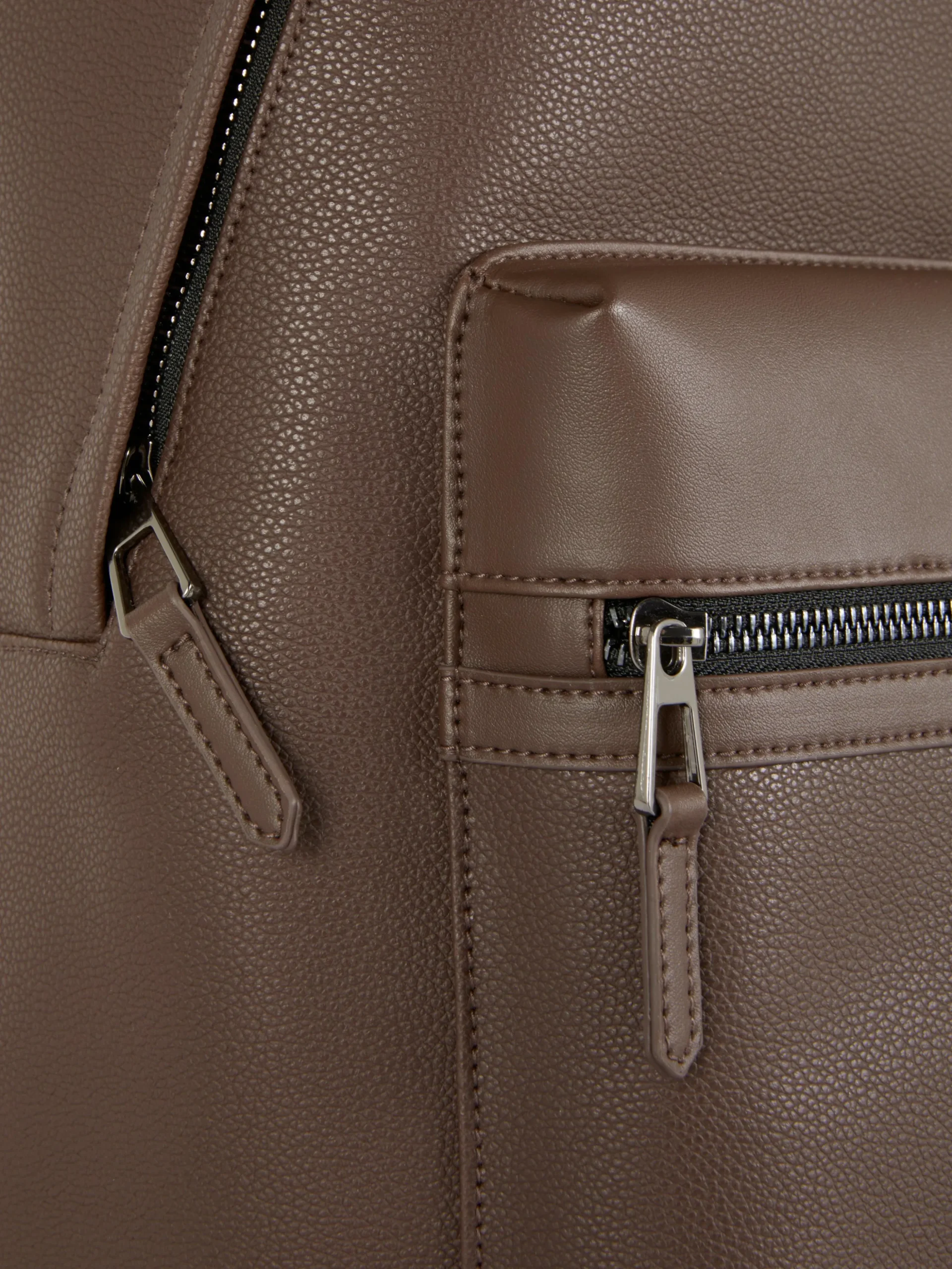 Faux Leather Backpack