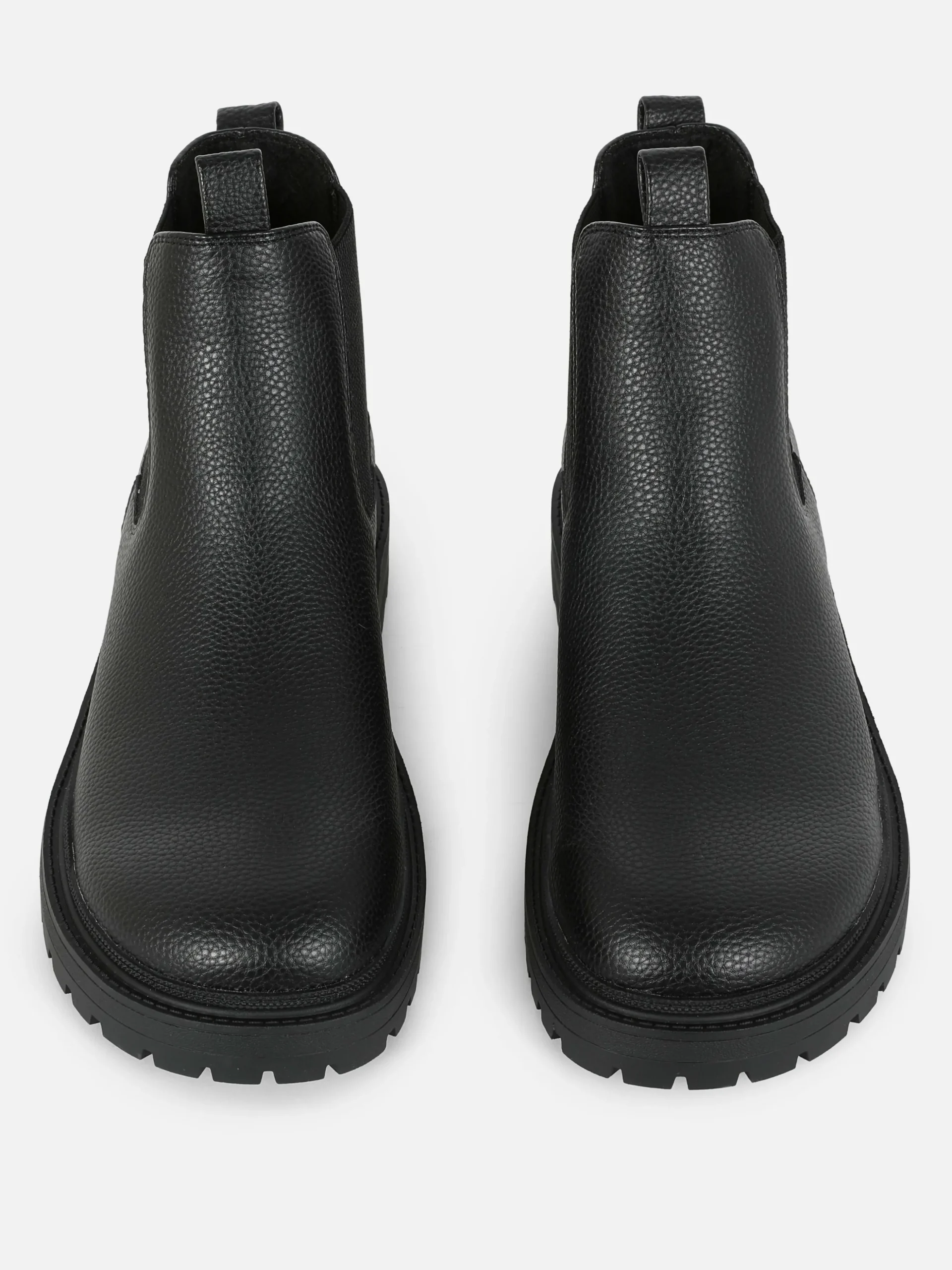 Faux Leather Chelsea Boots