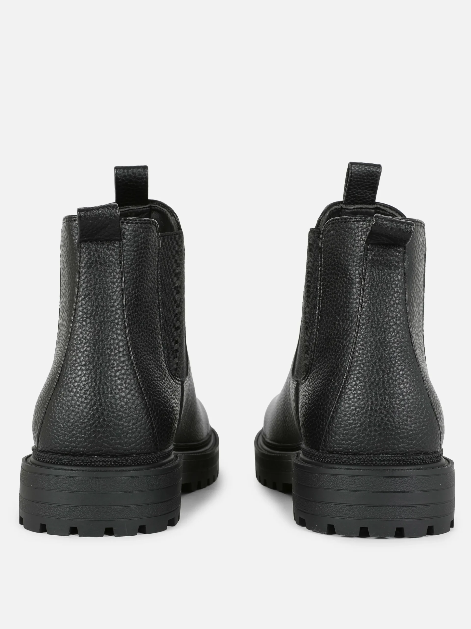 Faux Leather Chelsea Boots
