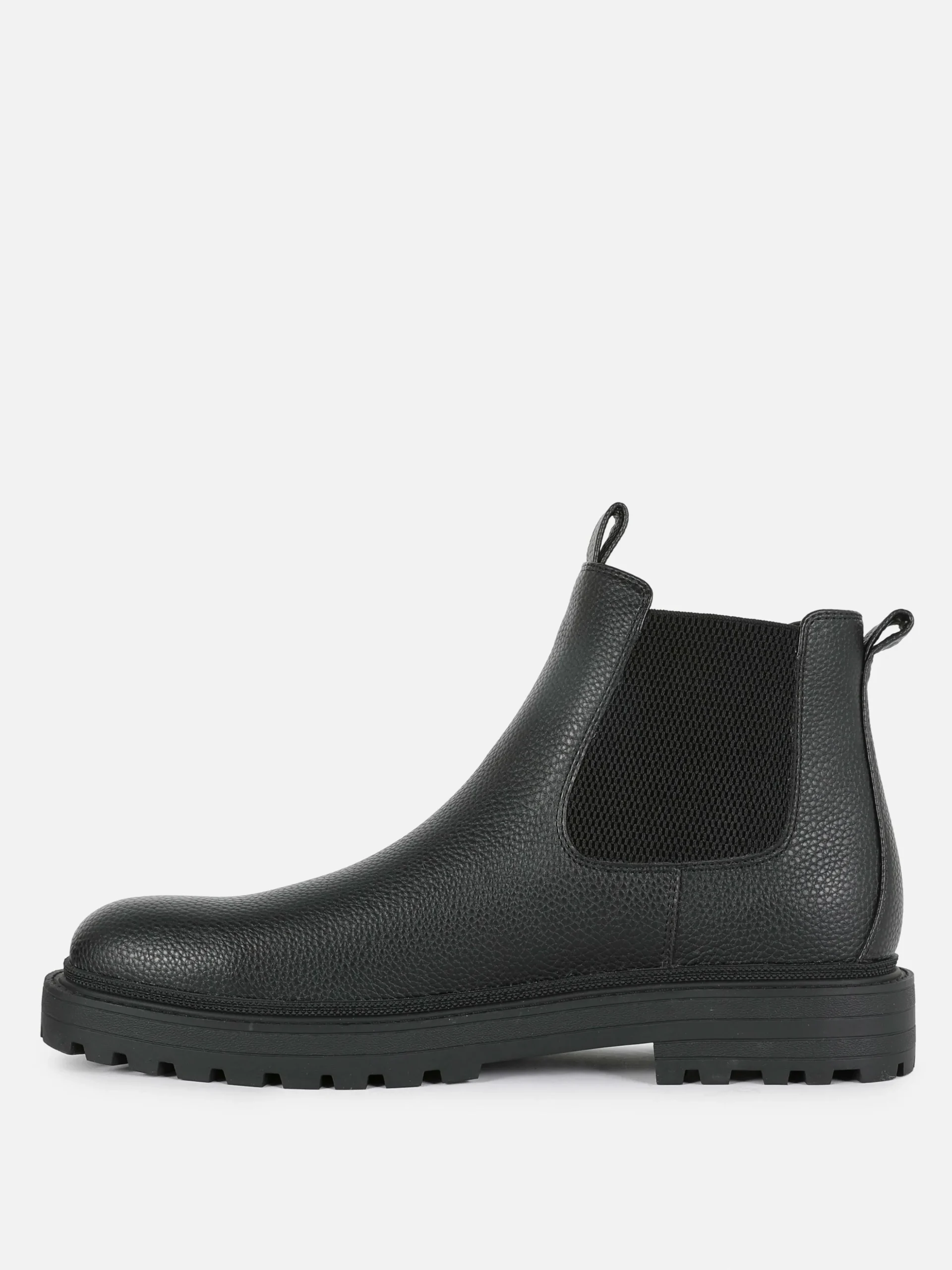 Faux Leather Chelsea Boots