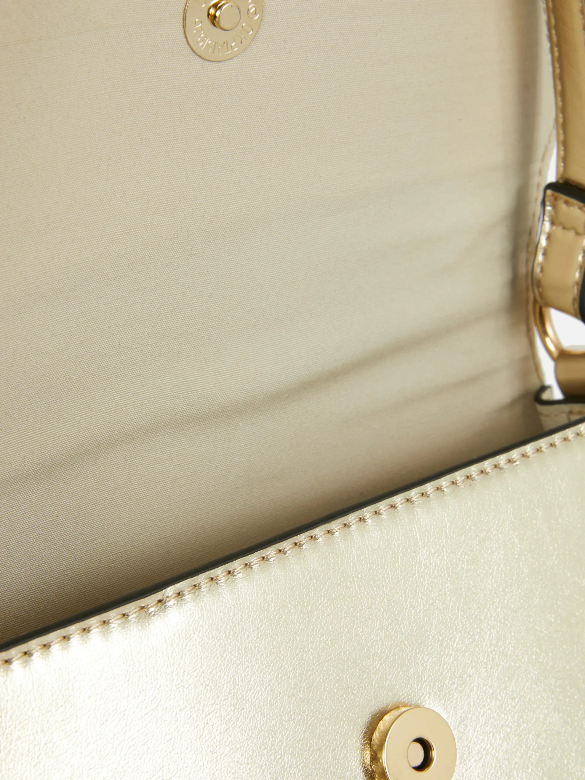 Faux Leather Flap Over Shoulder Bag