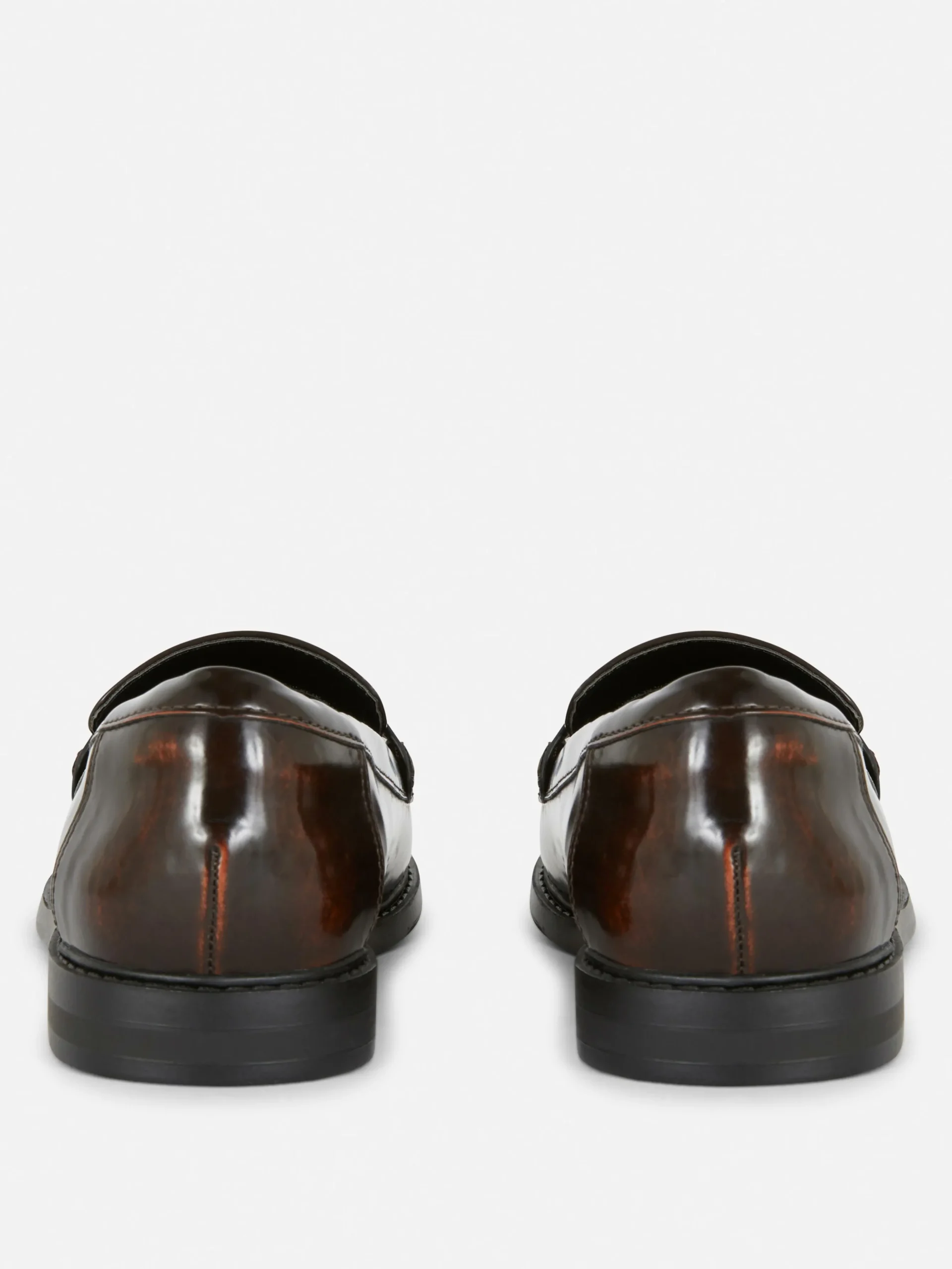 Faux Leather Penny Loafers