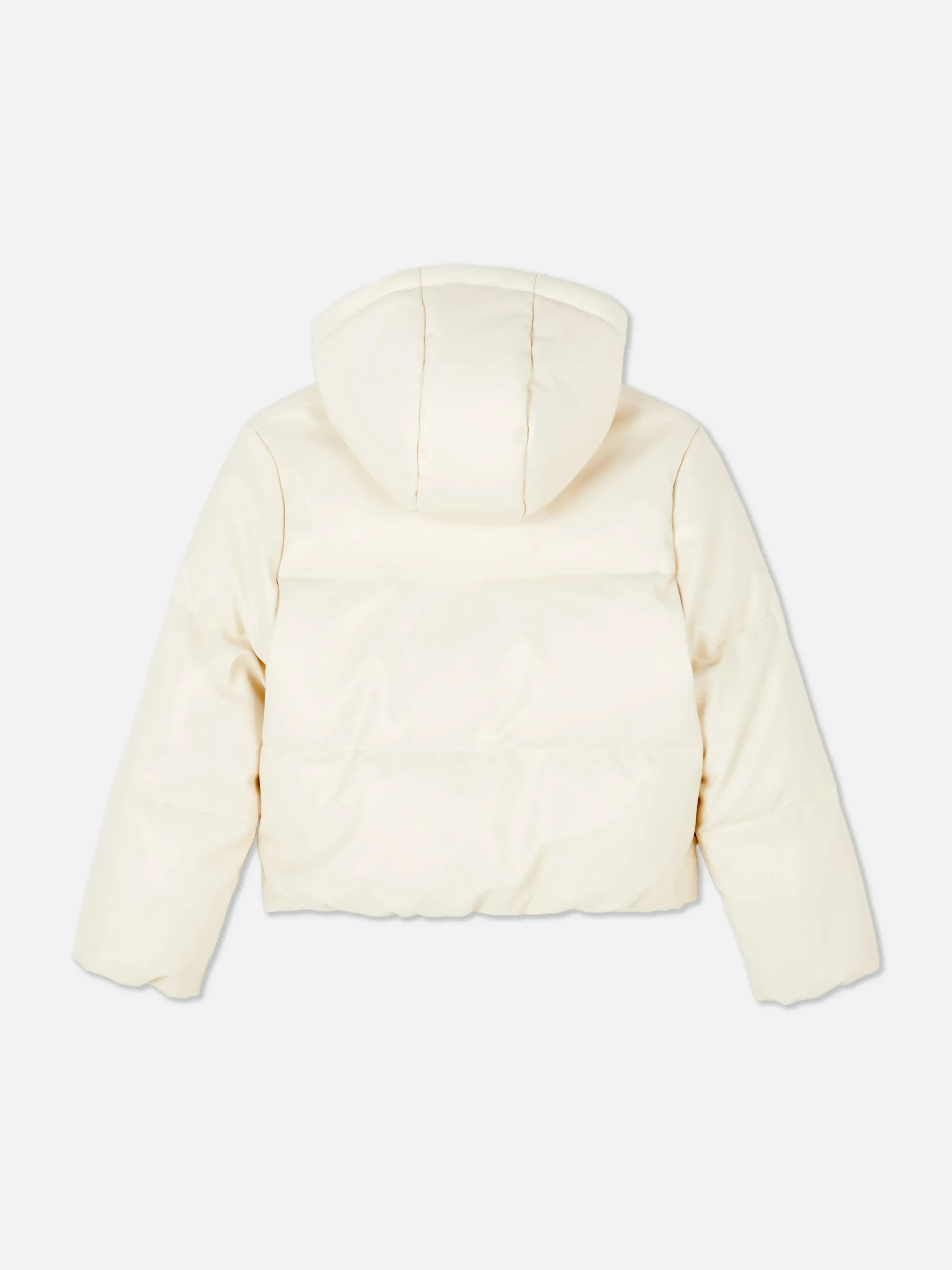 Faux Leather Puffer Jacket