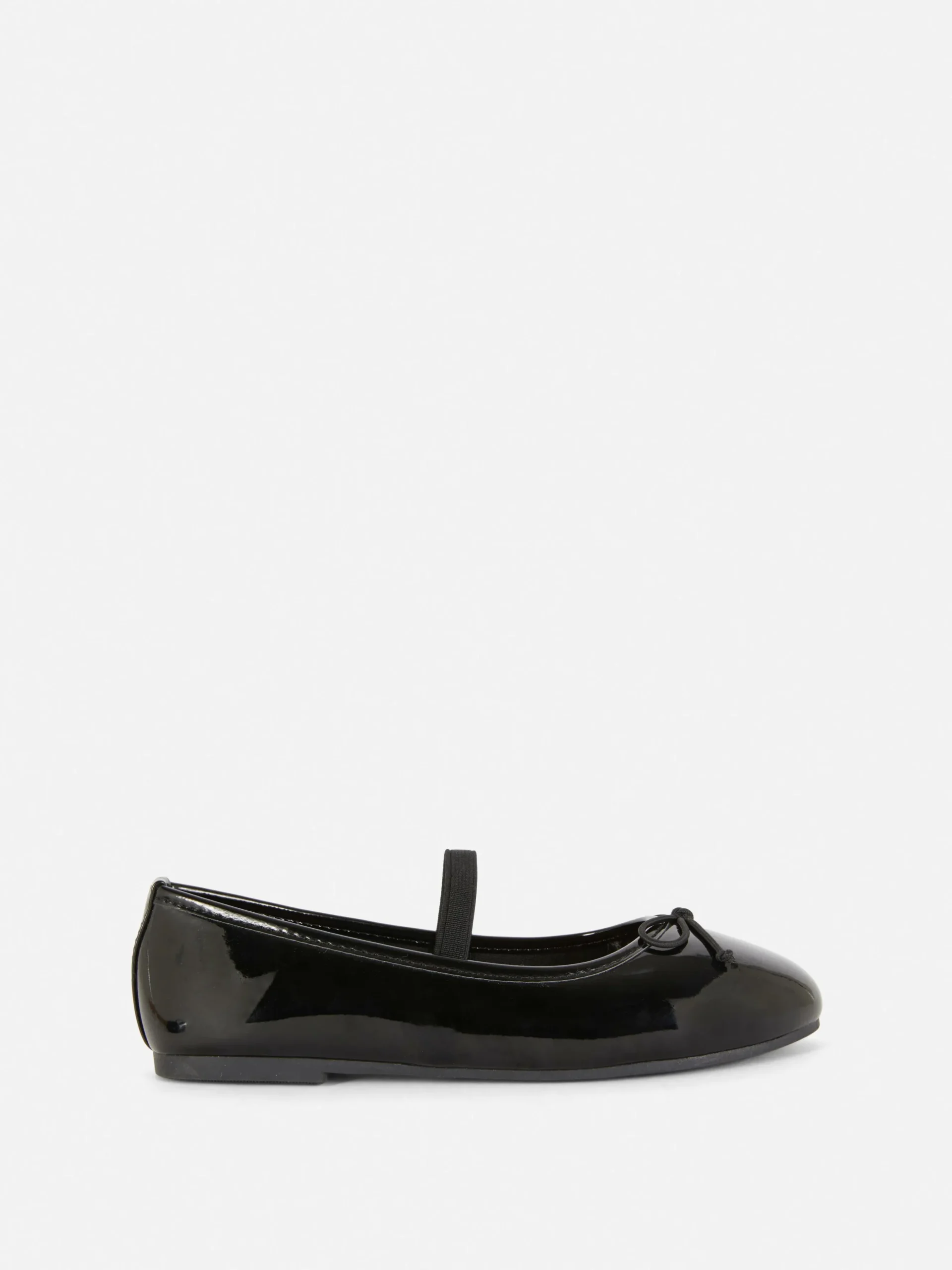 Faux Patent Ballerinas