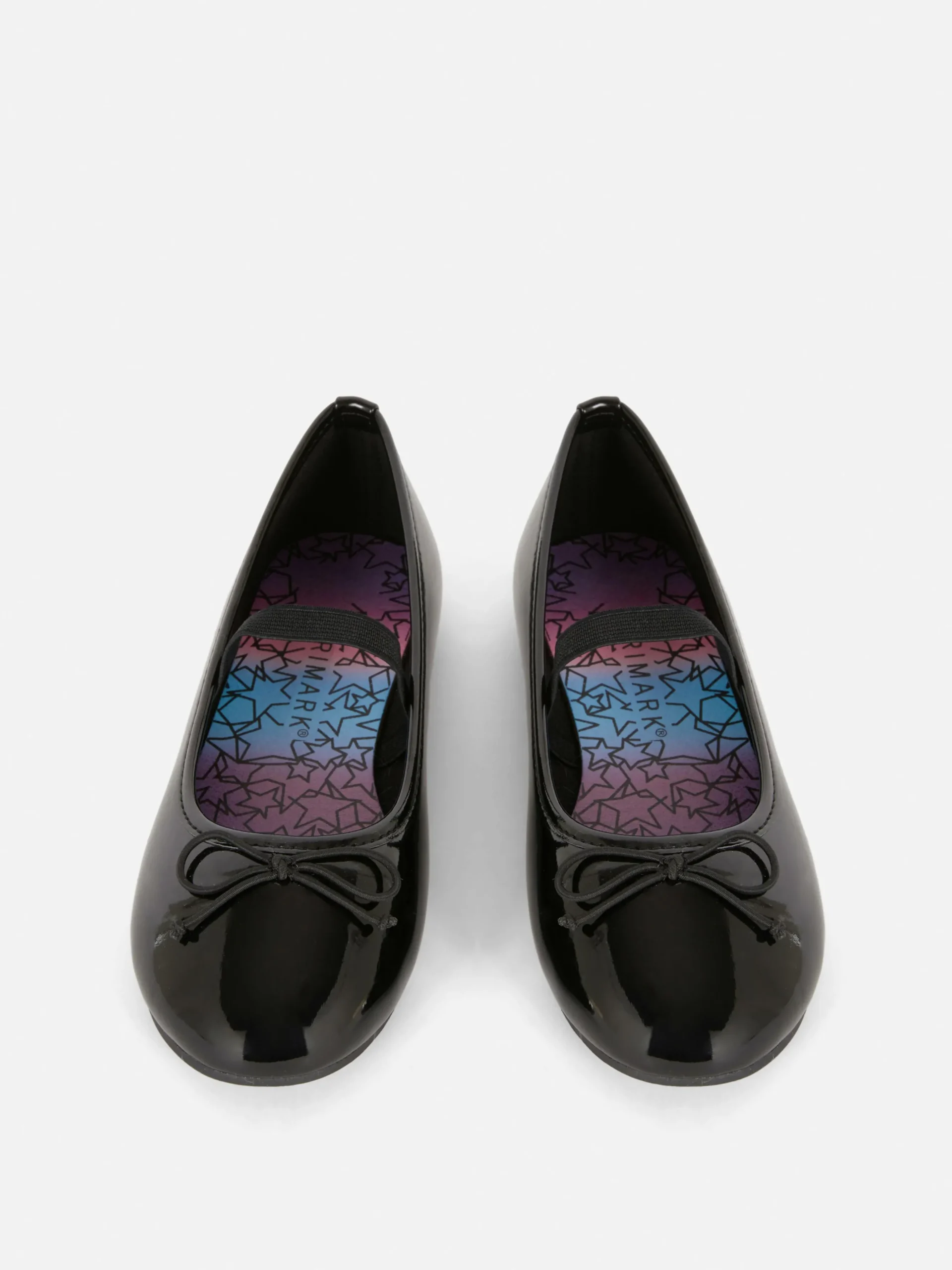 Faux Patent Ballerinas