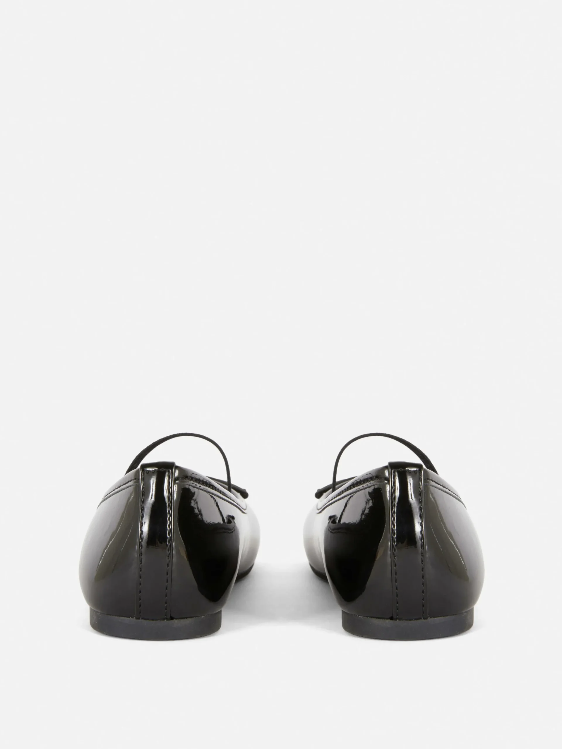 Faux Patent Ballerinas