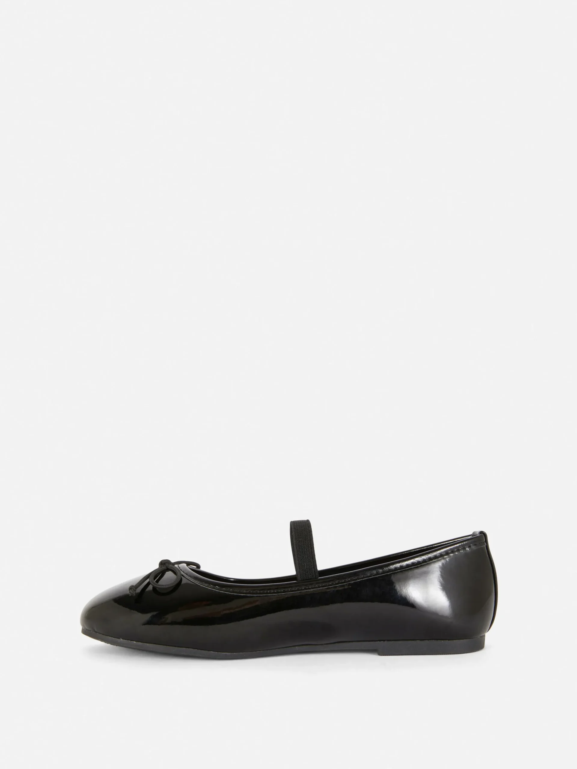 Faux Patent Ballerinas