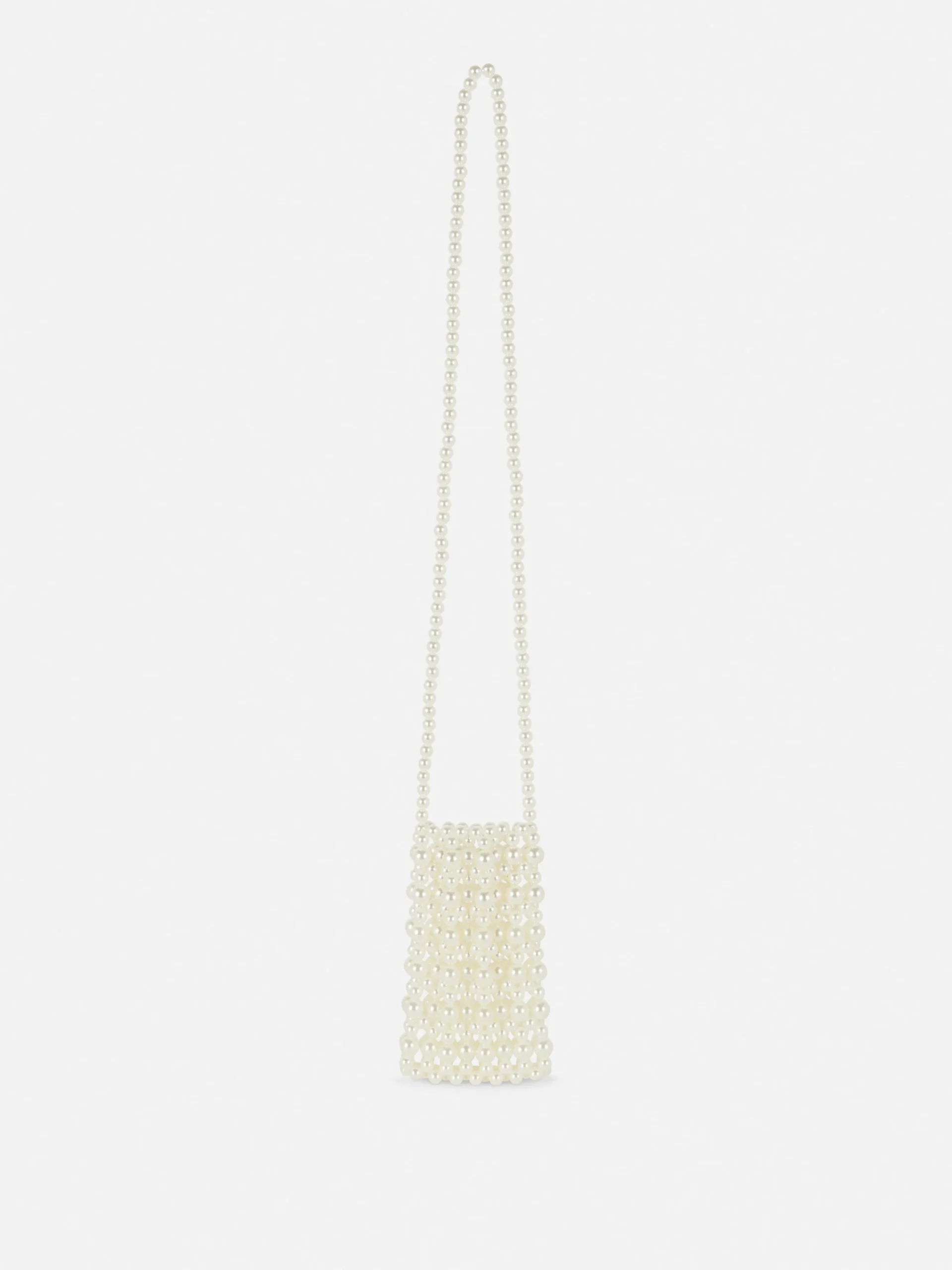 Faux Pearl Phone Bag