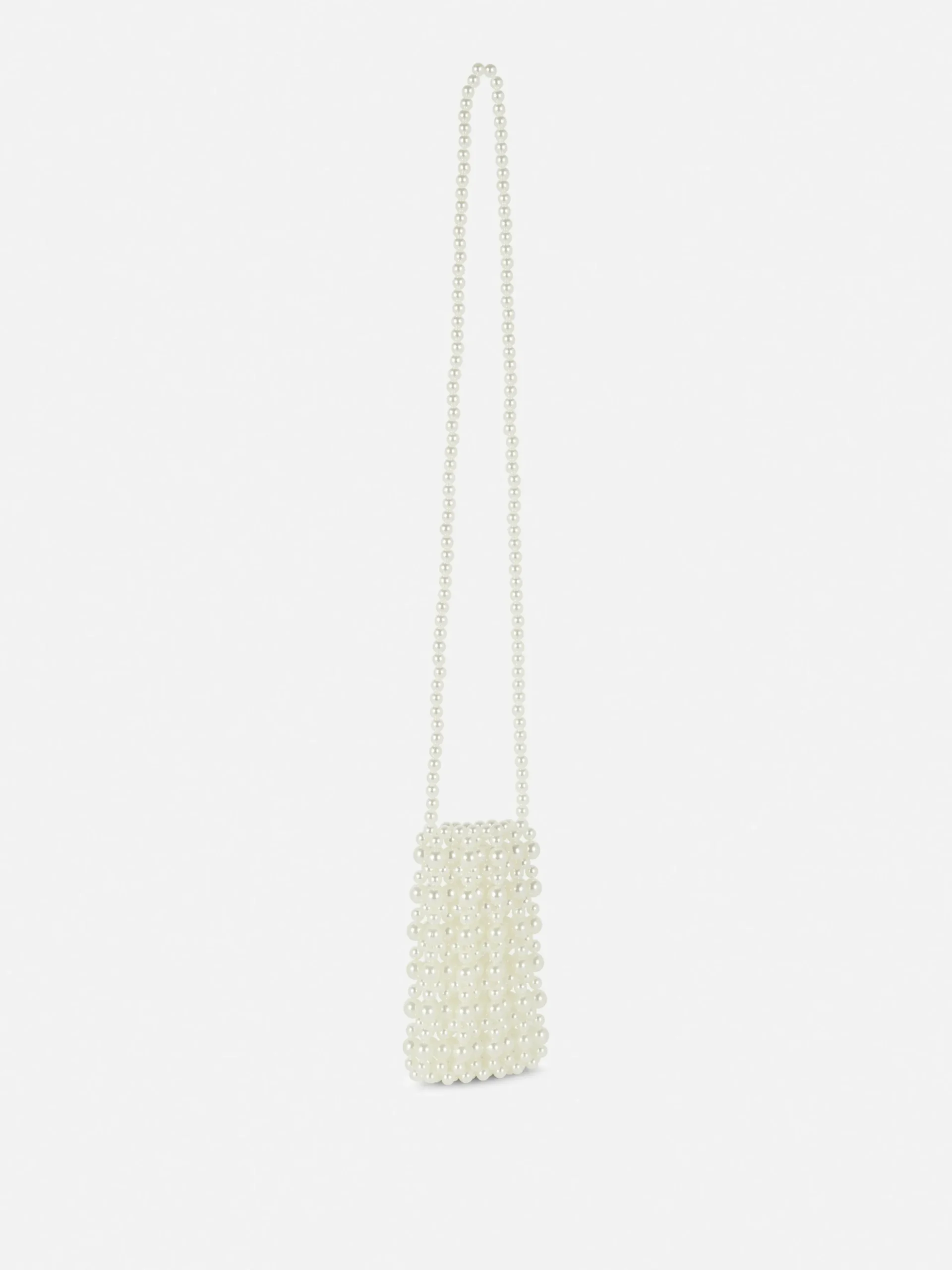 Faux Pearl Phone Bag
