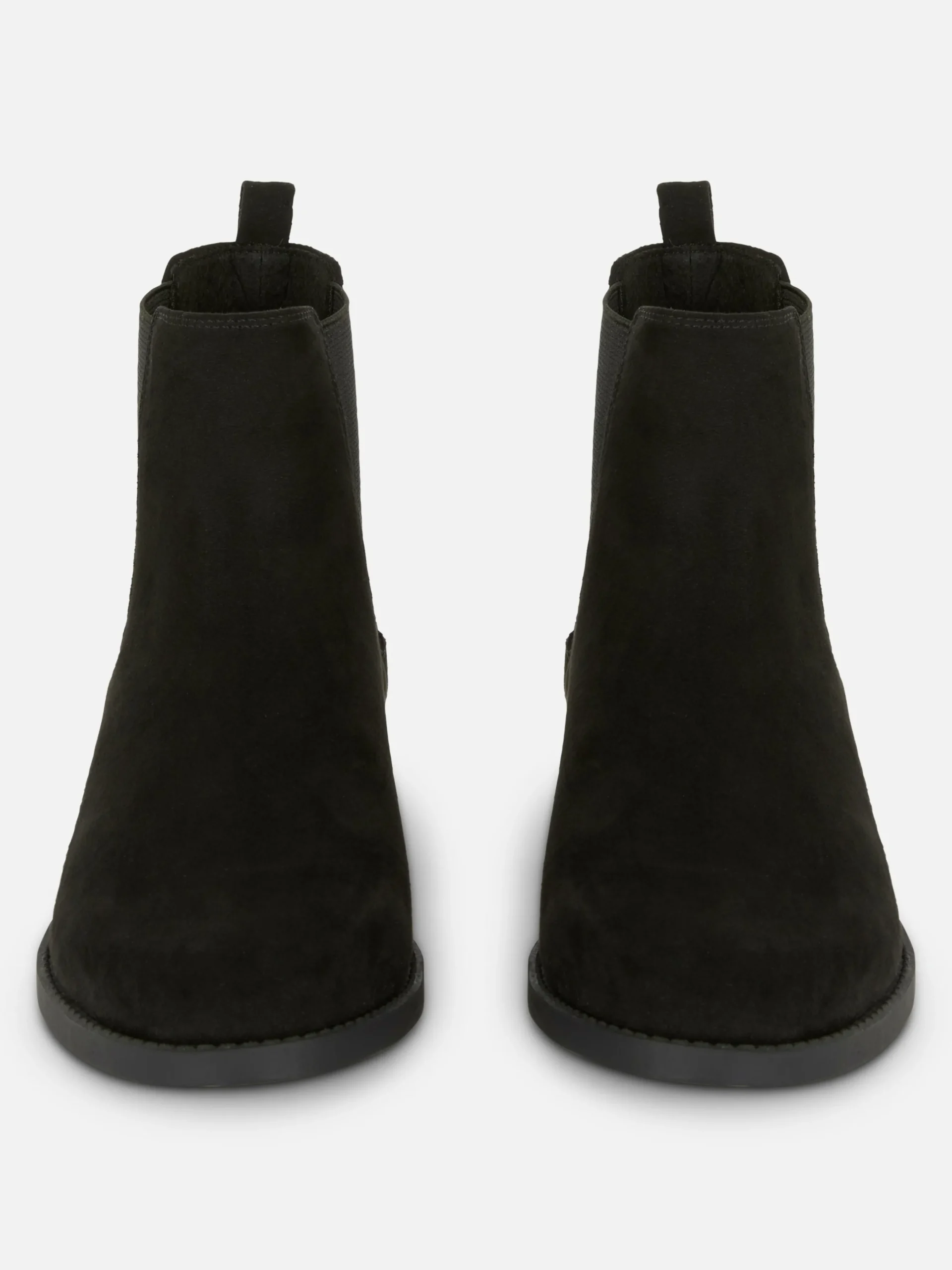 Faux Suede Chelsea Boots