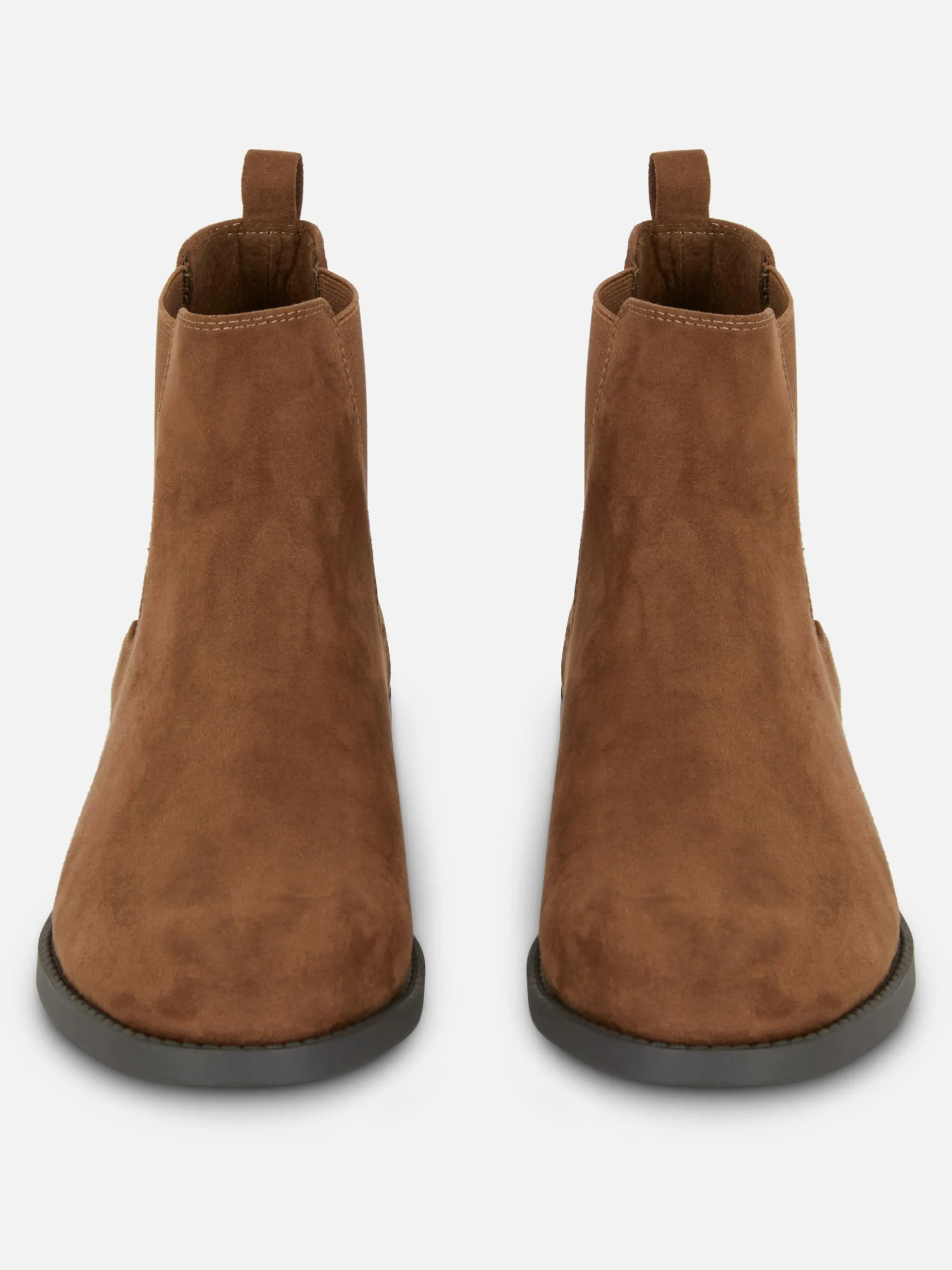 Faux Suede Chelsea Boots